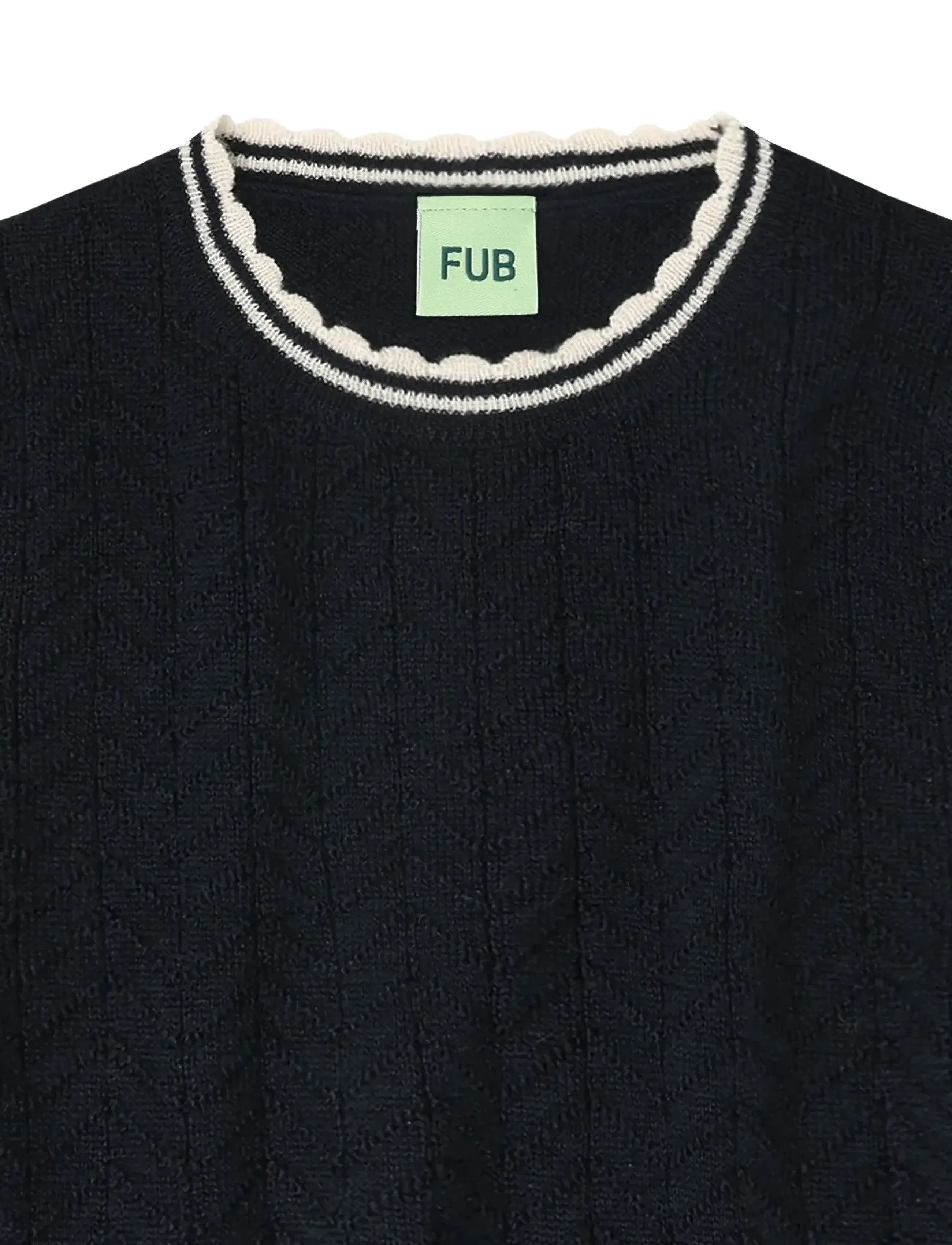 FUB - ZigZag Blouse - trøjer - dark navy - 2