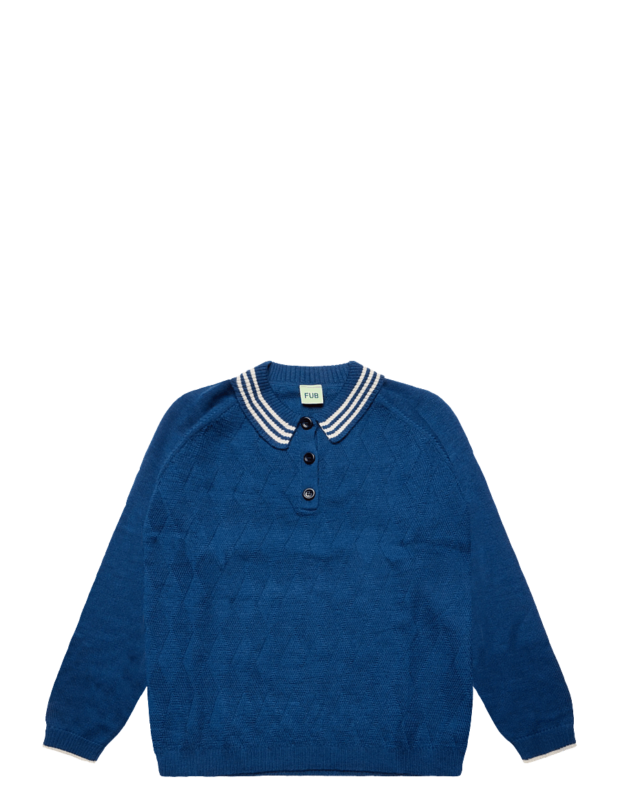 FUB - Harlekin Polo - langerma pólóbolir - deep indigo - 0