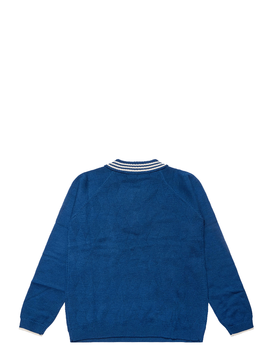 FUB - Harlekin Polo - langerma pólóbolir - deep indigo - 1