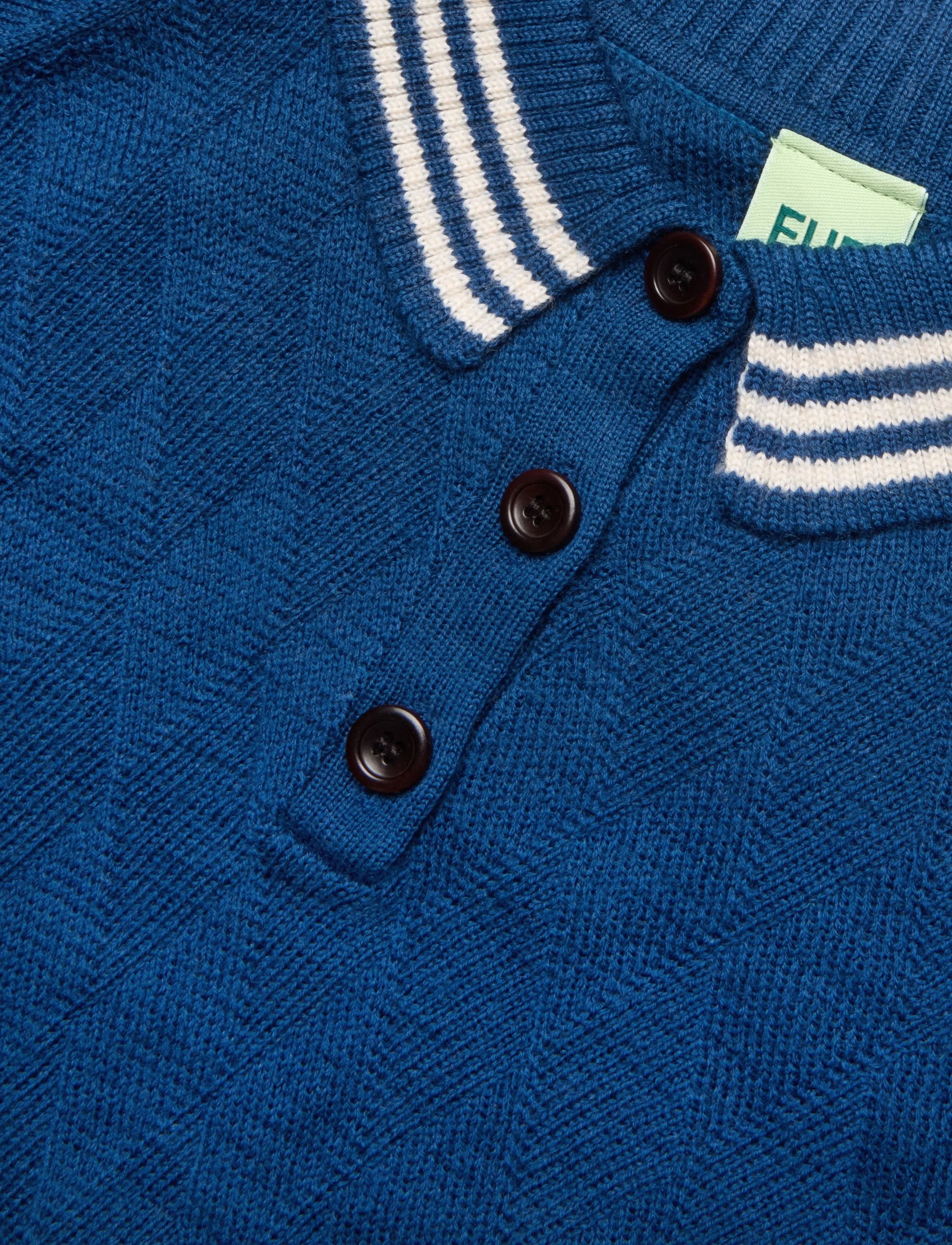 FUB - Harlekin Polo - langerma pólóbolir - deep indigo - 2