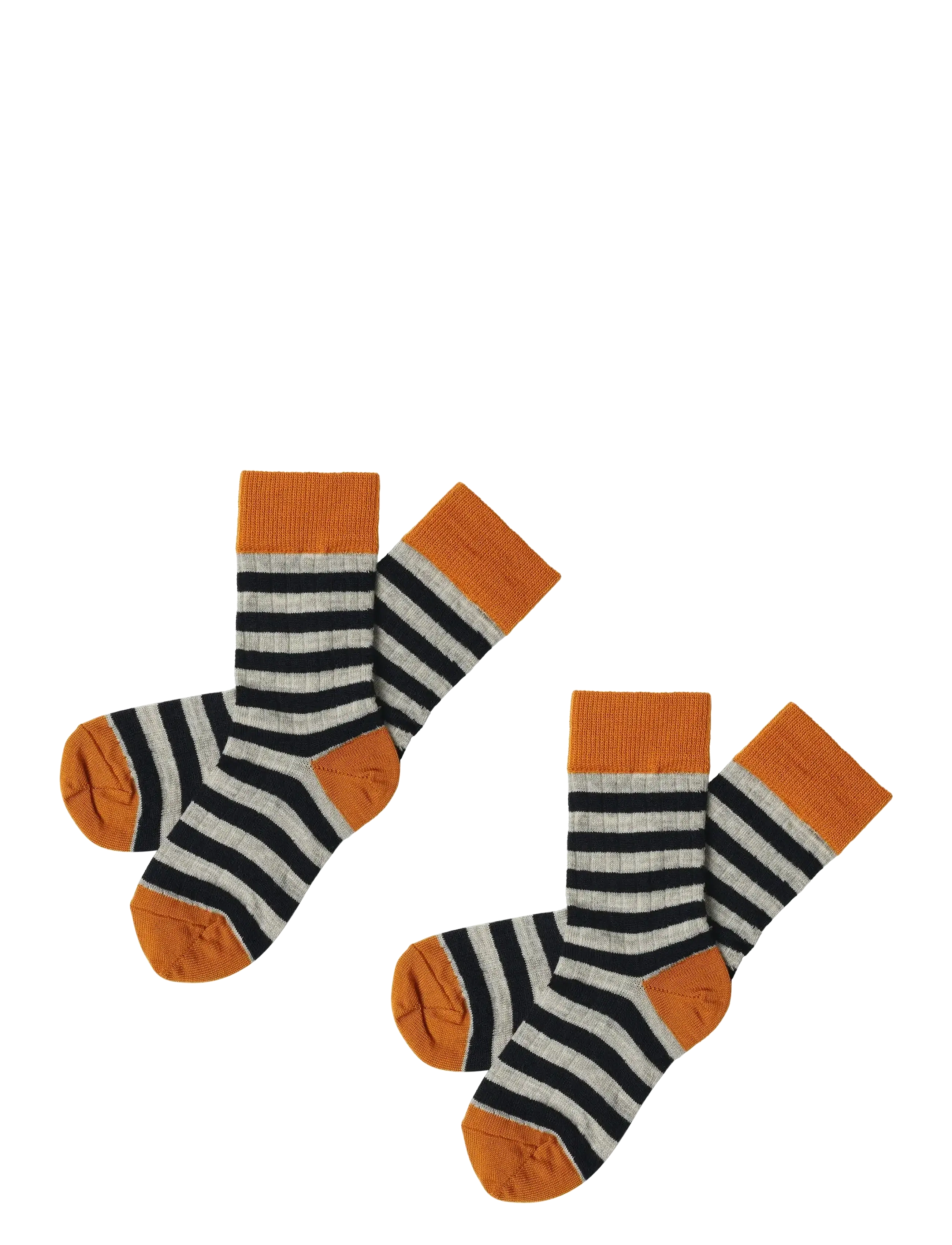 FUB 2-Pack Klassisch Stripe Socken Navy - 19/21 - Kinder