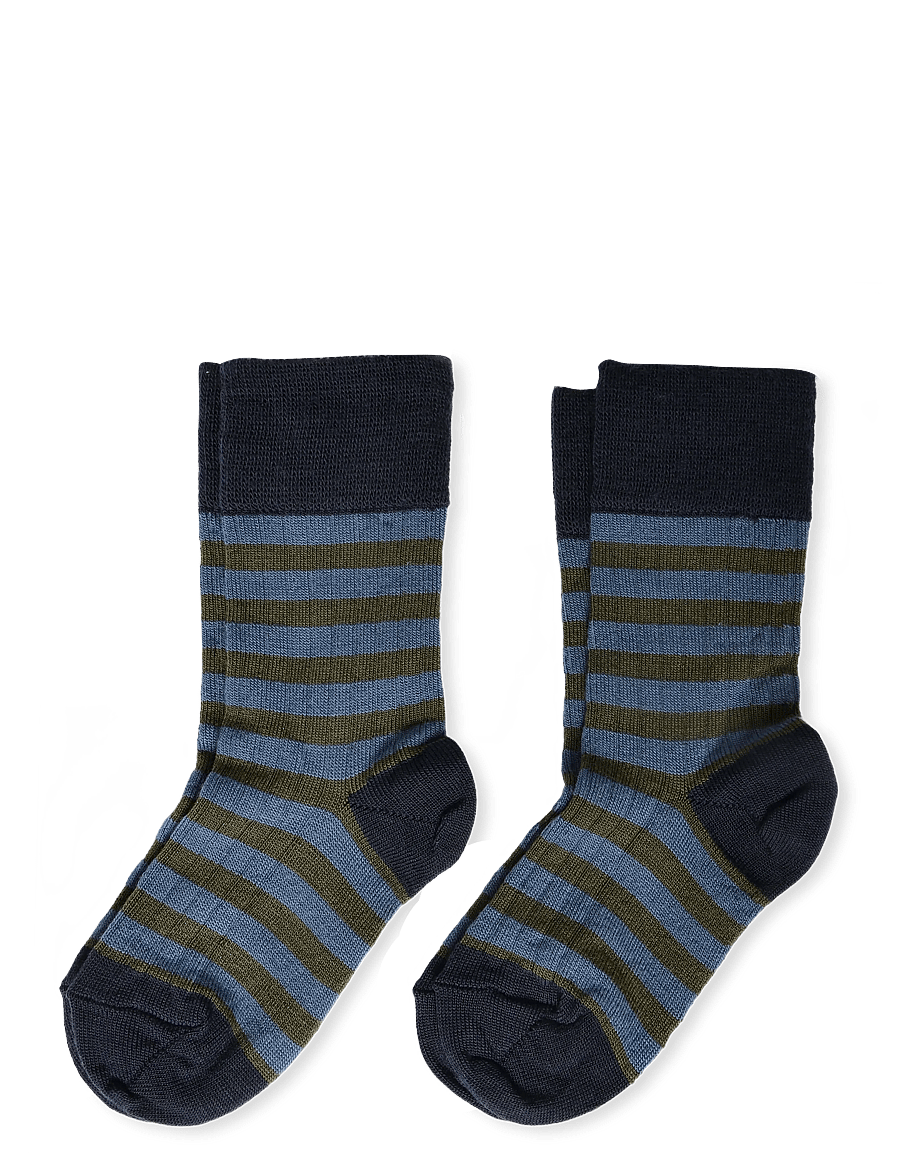 FUB - 2-Pack Classic Striped Socks - strümpfe - dark navy,moss - 0
