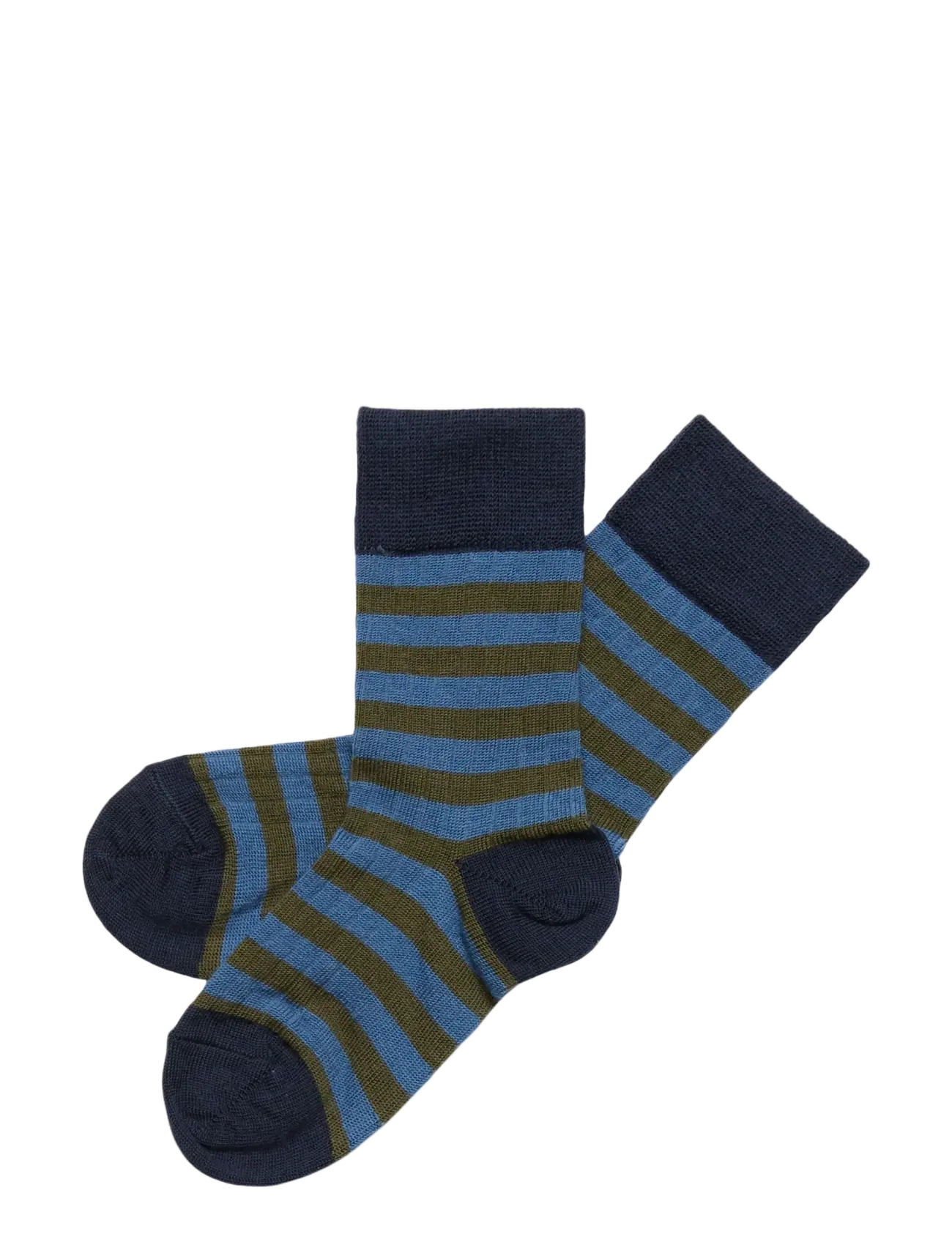 FUB 2-Pack Classic Striped Socks - Sokid ja sukkpüksid - DARK NAVY,MOSS / navy