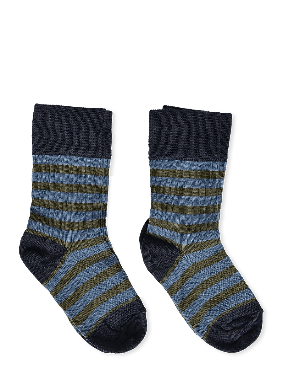 FUB - 2-Pack Classic Striped Socks - strümpfe - dark navy,moss - 1