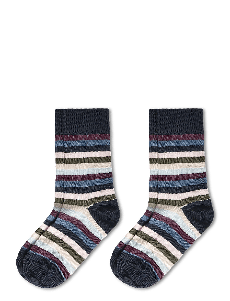 FUB - 2-Pack Classic Striped Socks - strümpfe - dark navy,multi stripe - 0