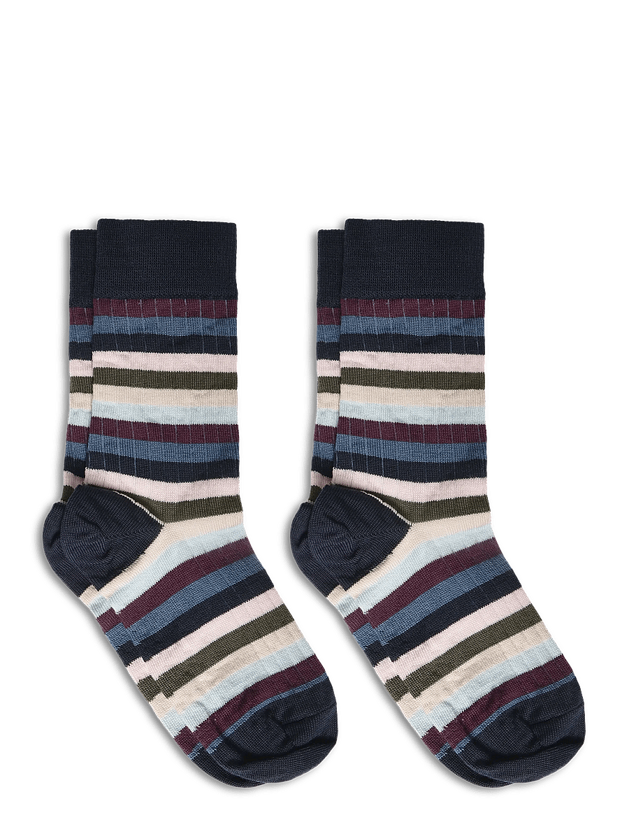 FUB - 2-Pack Classic Striped Socks - strümpfe - dark navy,multi stripe - 1