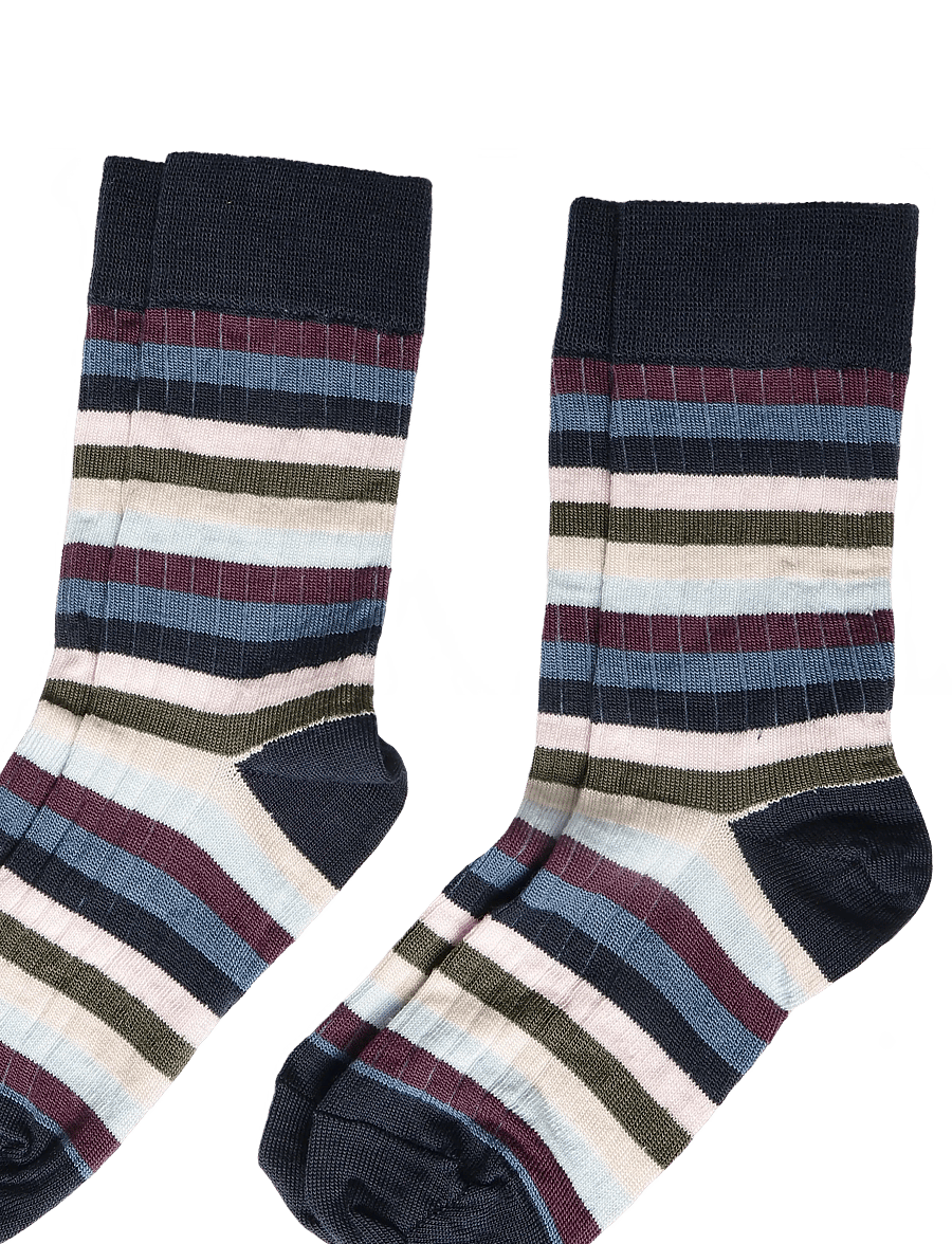 FUB - 2-Pack Classic Striped Socks - strümpfe - dark navy,multi stripe - 2