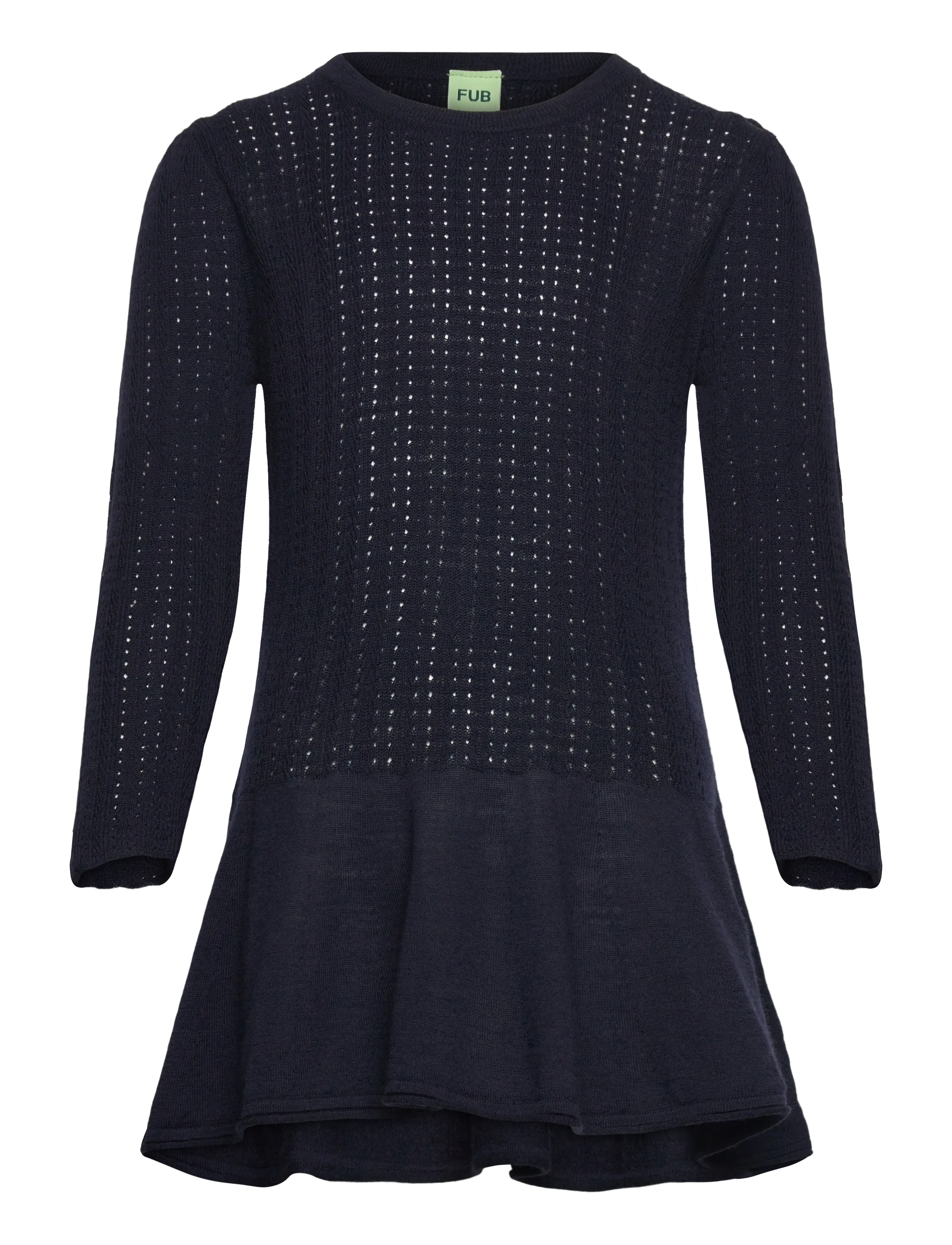 FUB Peblum Blouse, 90, Navy, Fritidskjoler > Fritidskjoler Med Lange Ærmer, Børn