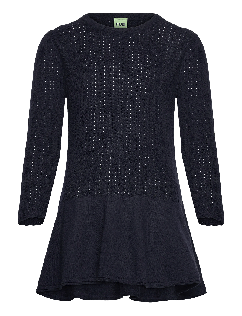 FUB - Peblum Blouse - langærmede hverdagskjoler - dark navy - 0