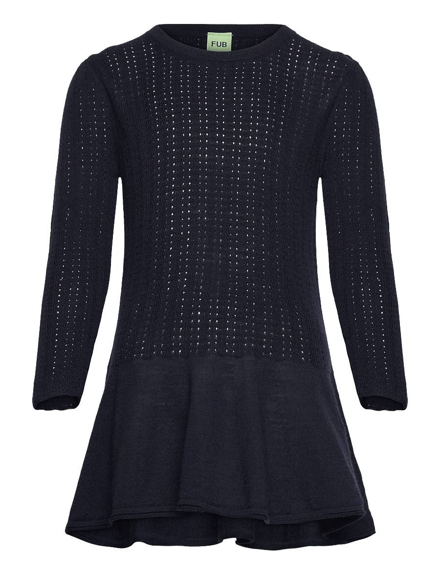 FUB - Peblum Blouse - pikkade varrukatega vabaaja kleidid - dark navy - 0