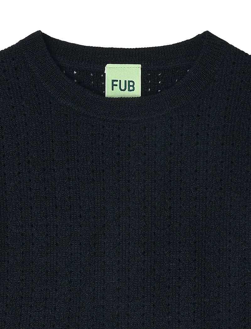 FUB - Peblum Blouse - langærmede hverdagskjoler - dark navy - 2