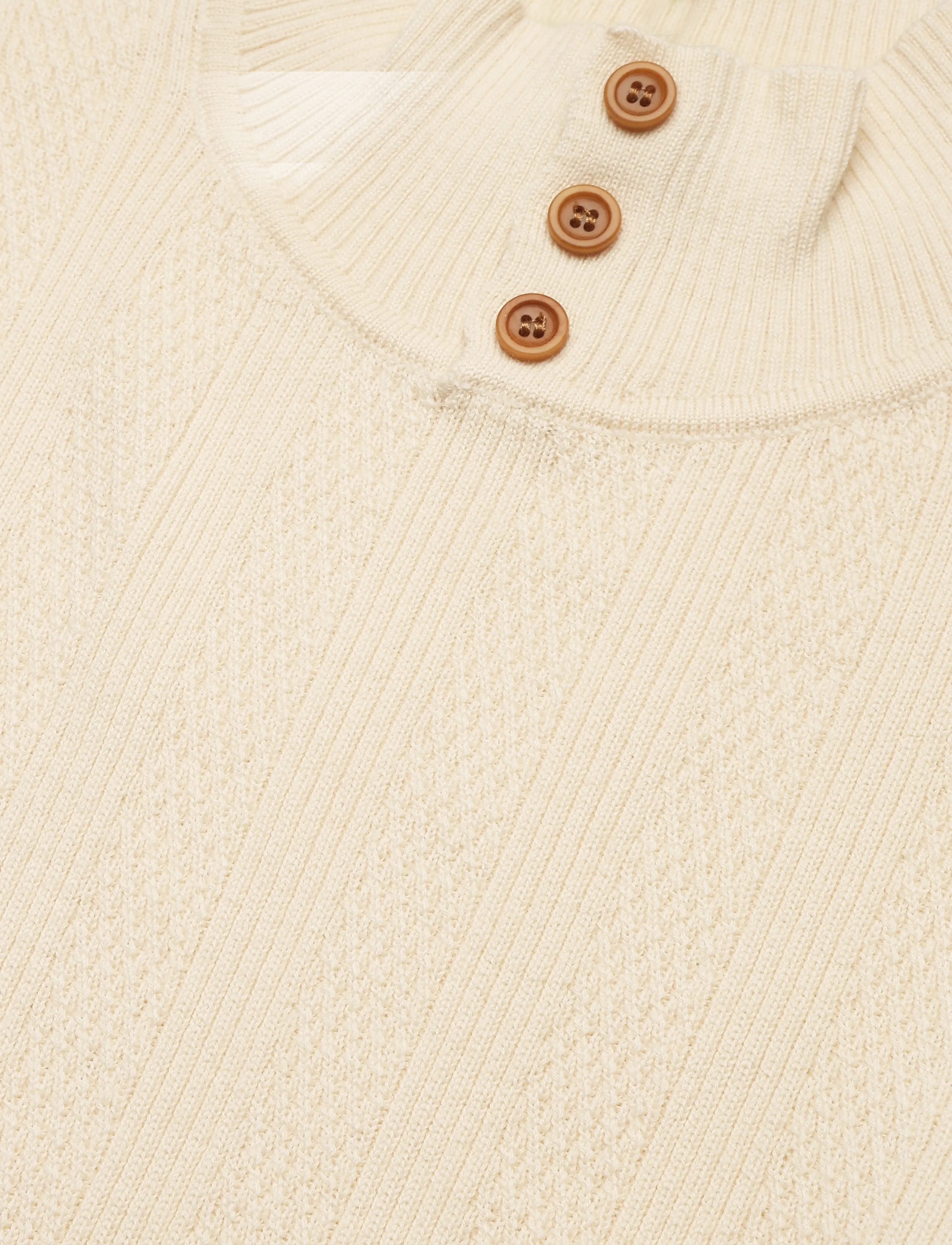FUB - Buttom Up Sweater - trøjer - ecru - 2