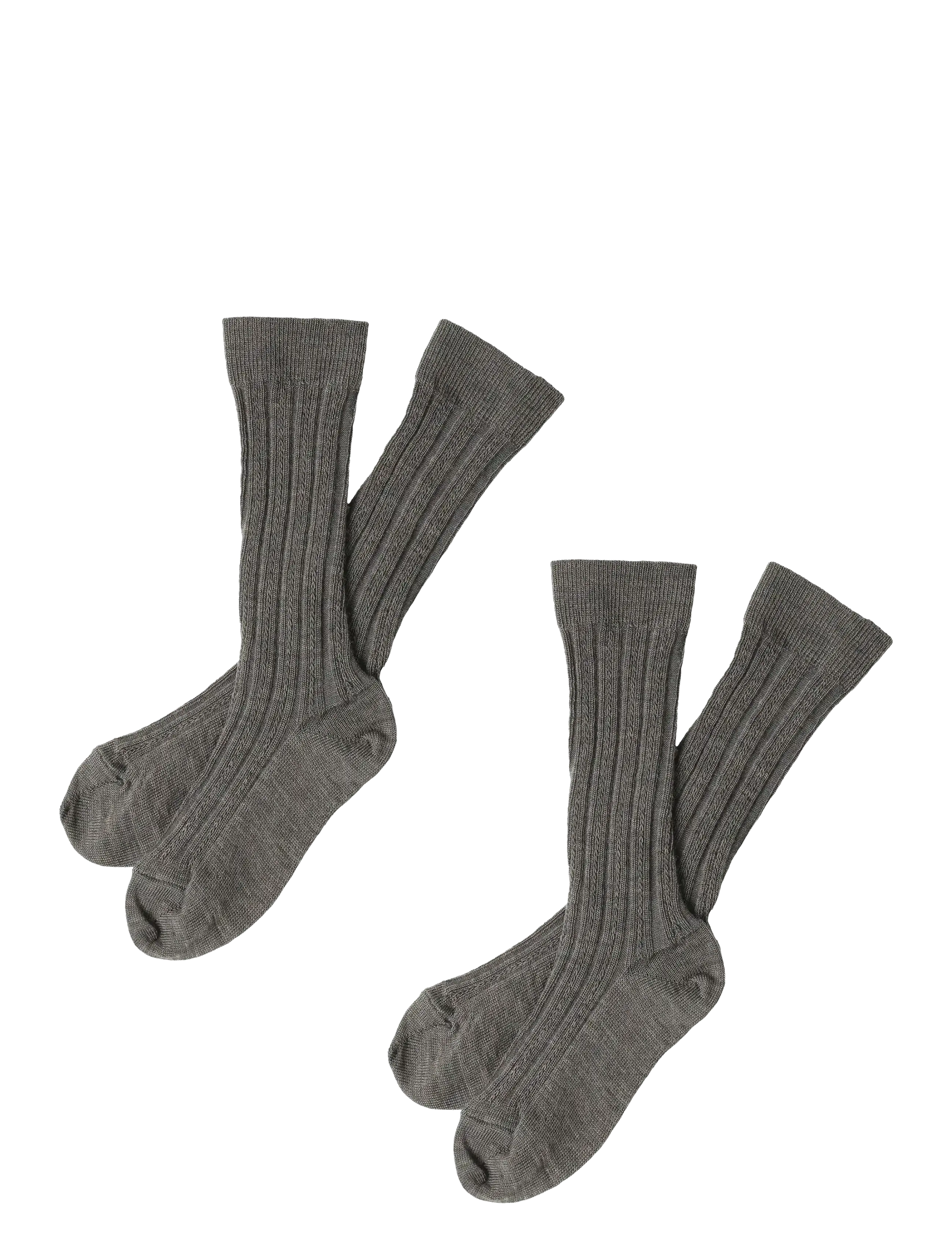FUB 2-Pack Knee Stockings, 19/21, Grey, Sokker & Strømpebukser > Sokker, Børn
