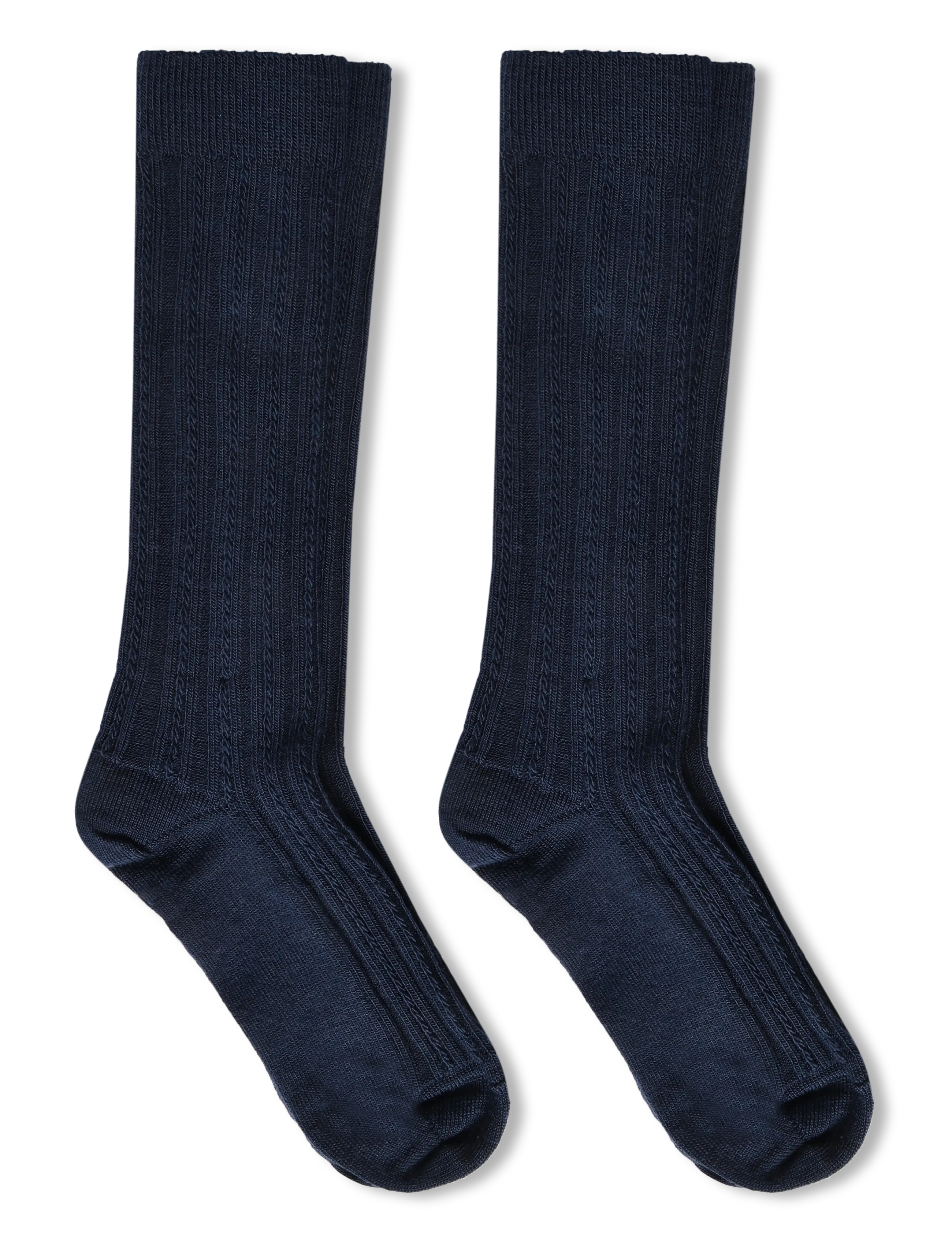 FUB - 2-Pack Knee Pointelle Stockings - strømper - dark navy - 1