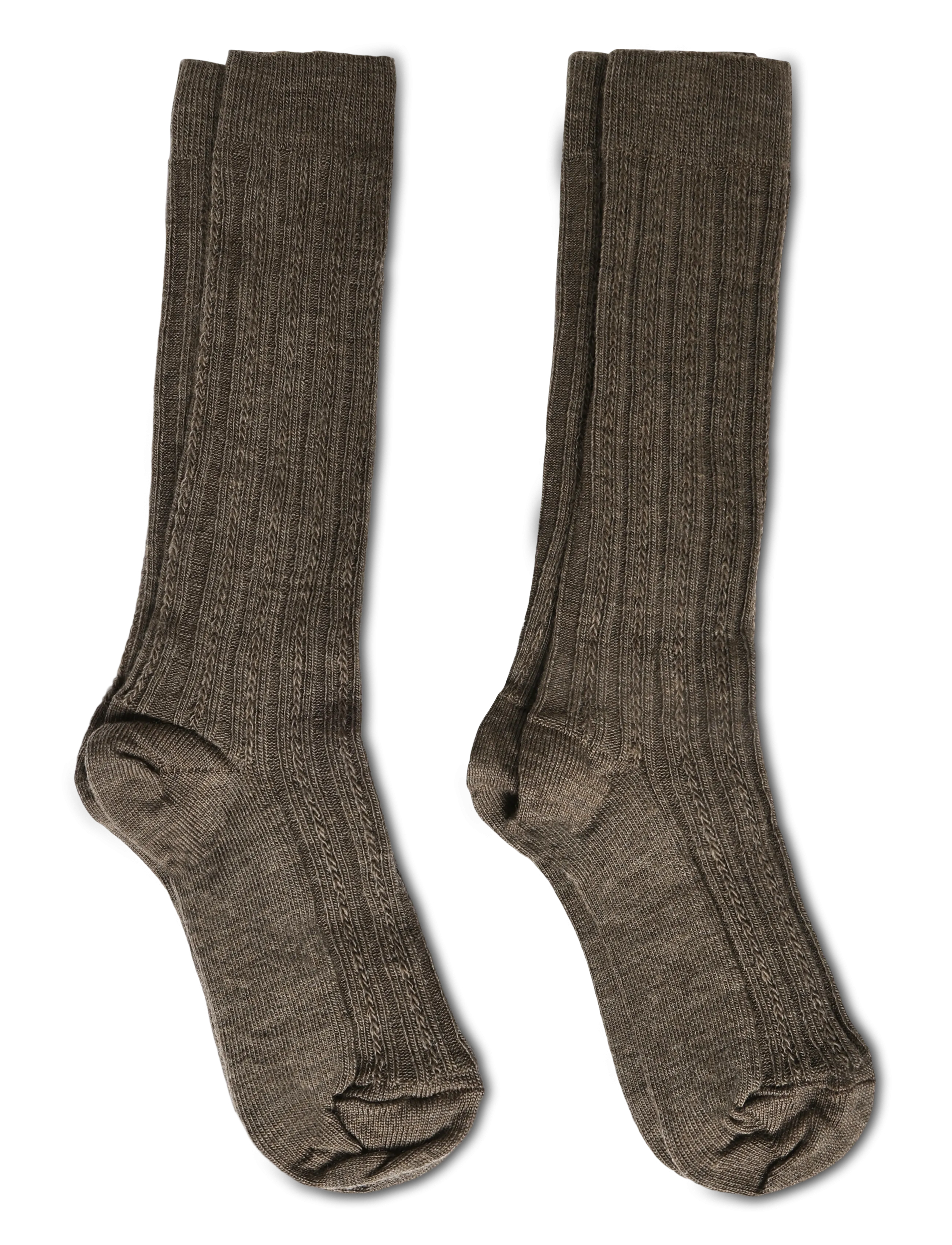 FUB - 2-Pack Knee Pointelle Stockings - strümpfe - hazel melange - 1