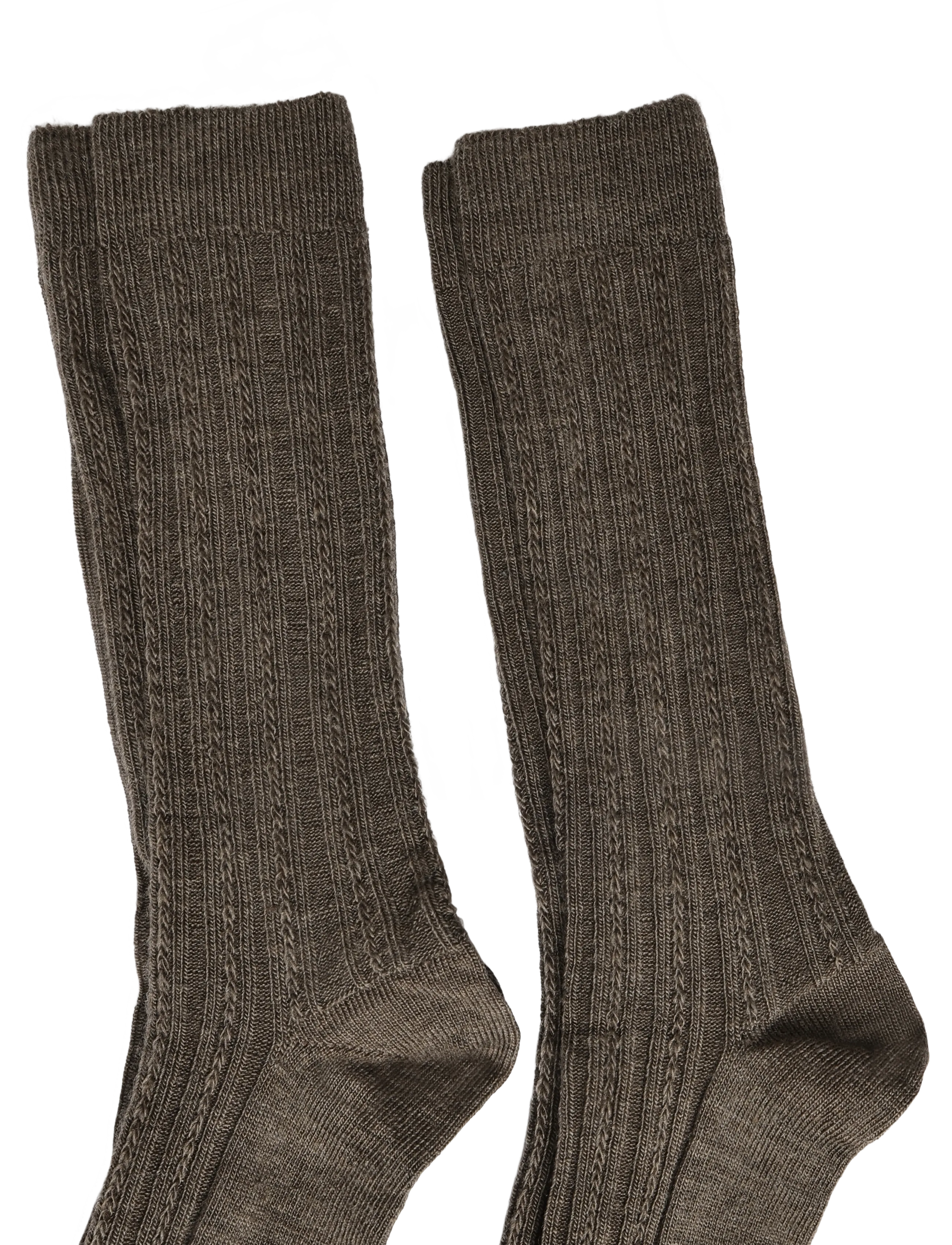 FUB - 2-Pack Knee Pointelle Stockings - strümpfe - hazel melange - 2