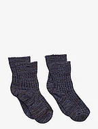 2-Pak Melange Socks - SKY