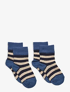 2 Pack Classic Striped Socks, FUB