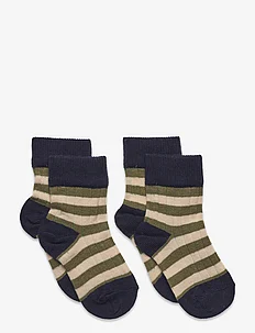 2 Pack Classic Striped Socks, FUB