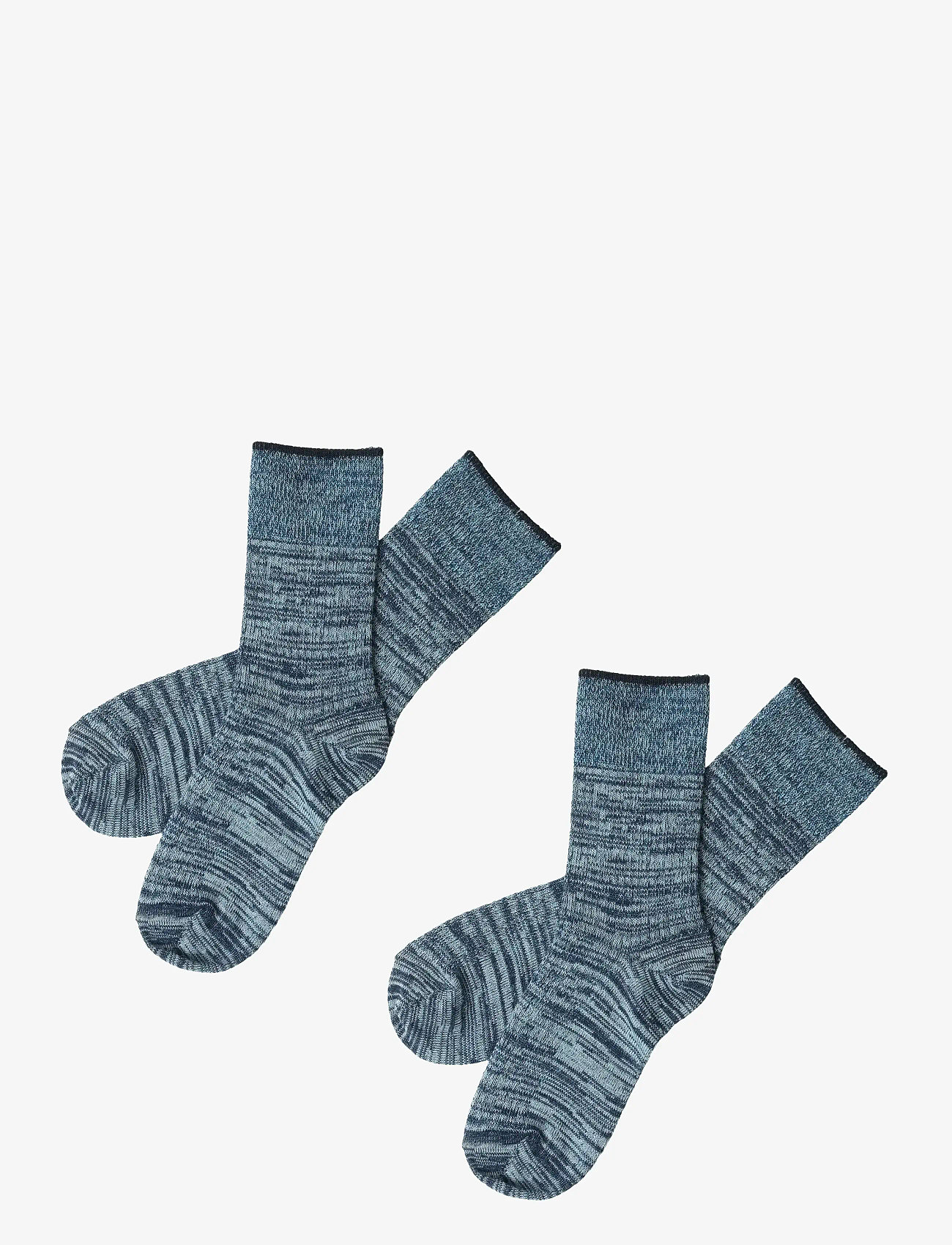 FUB - 2-Pack Melange Socks - efterårstøj - aqua/dark navy - 0