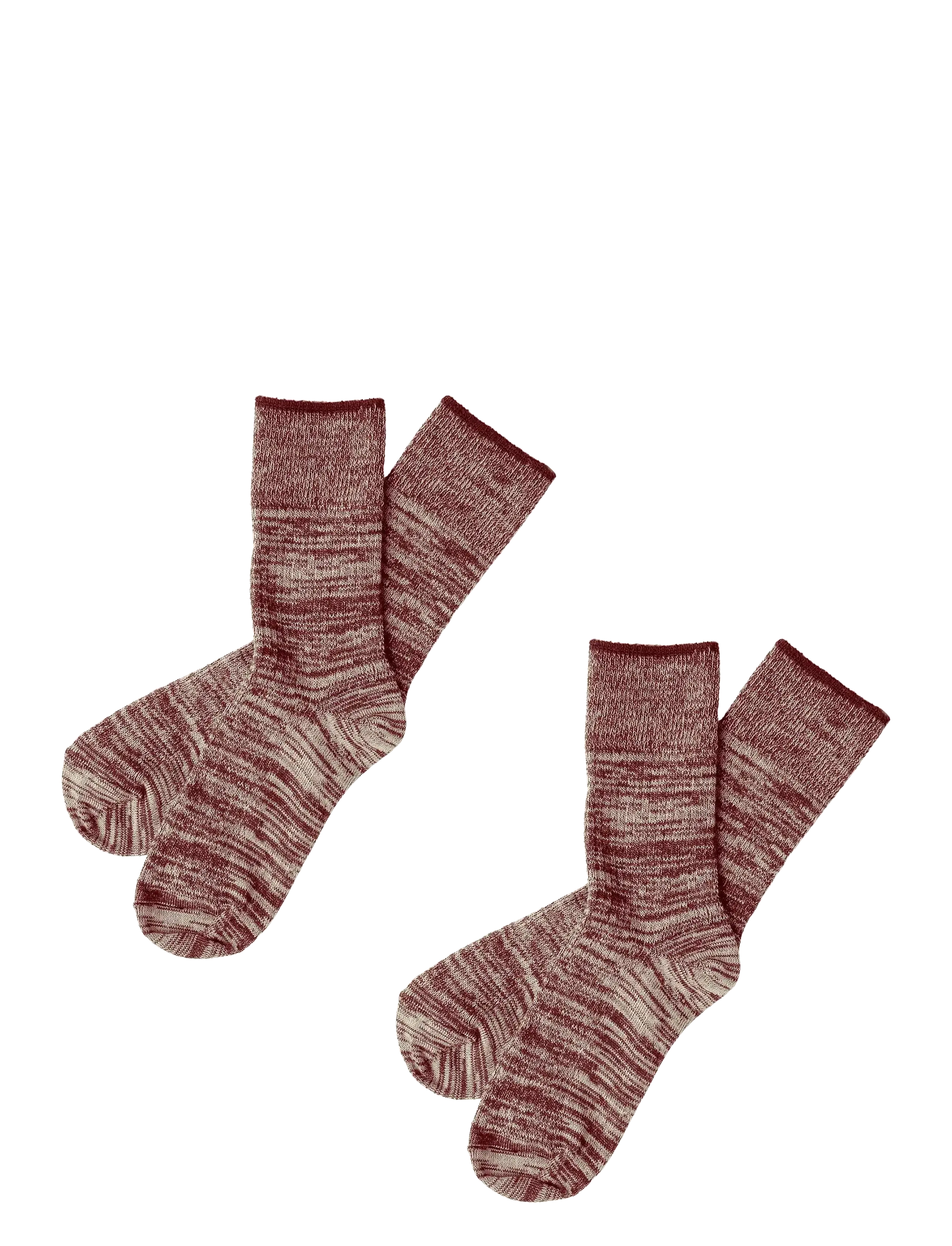 FUB 2-Pack Melange Socks, 19/21, Red, Sokker & Strømpebukser > Sokker, Børn