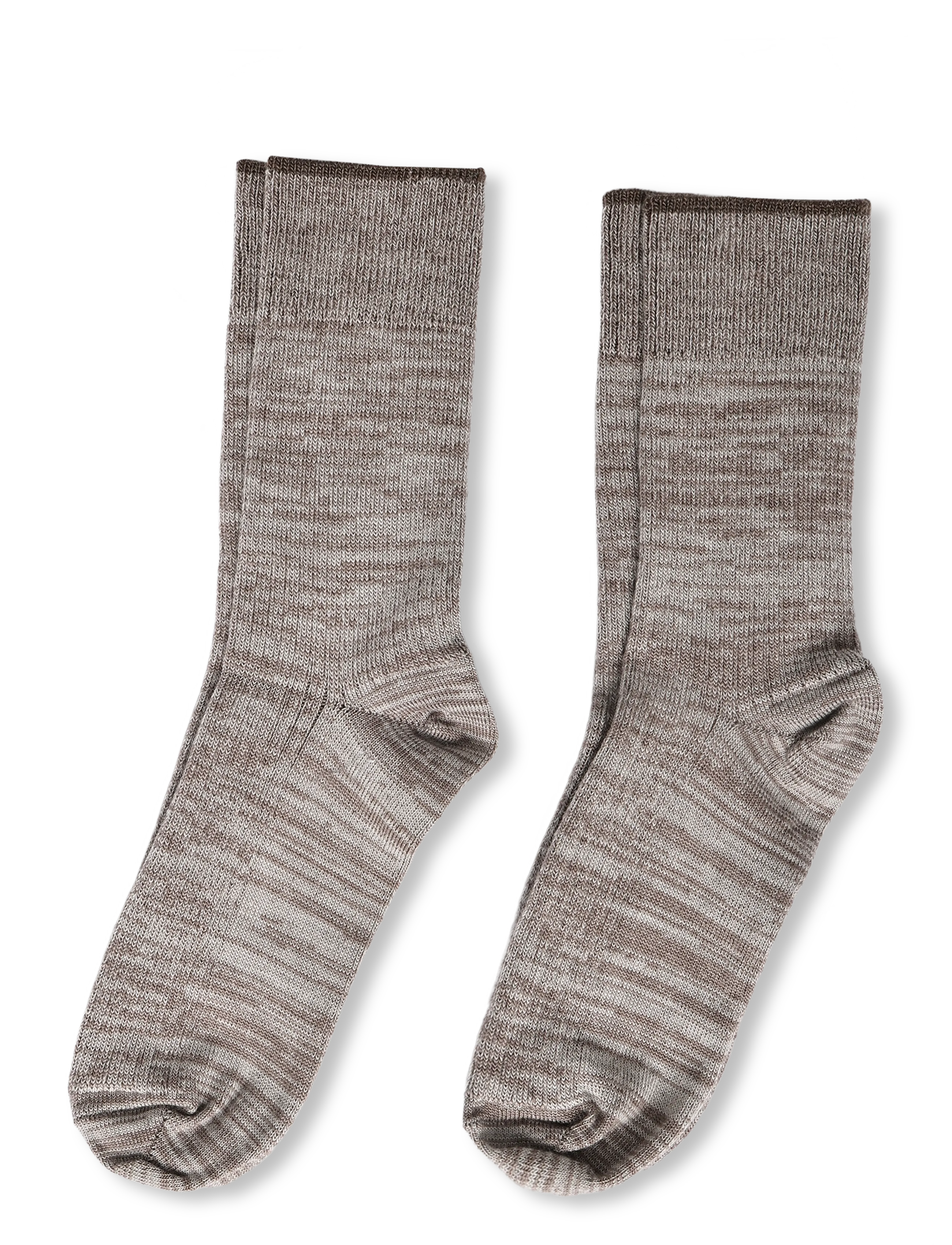 FUB 2-Pack Melange Socks - Winterkollektion - ECRU,HAZEL MELANGE / beige