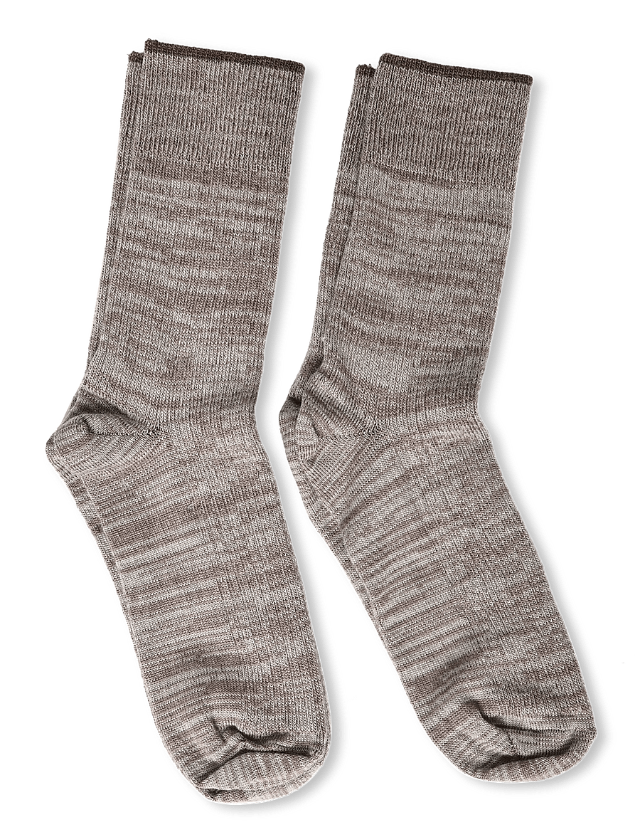 FUB - 2-Pack Melange Socks - strümpfe - ecru,hazel melange - 1