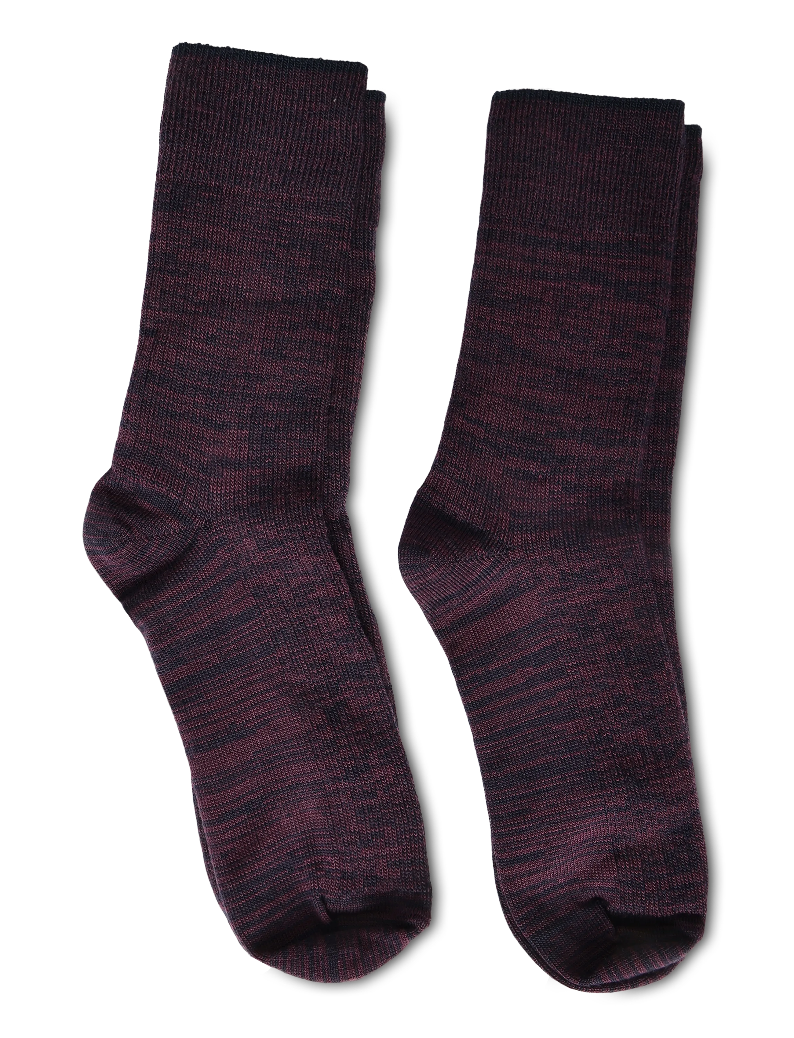 FUB - 2-Pack Melange Socks - strømper - violet,dark navy - 1