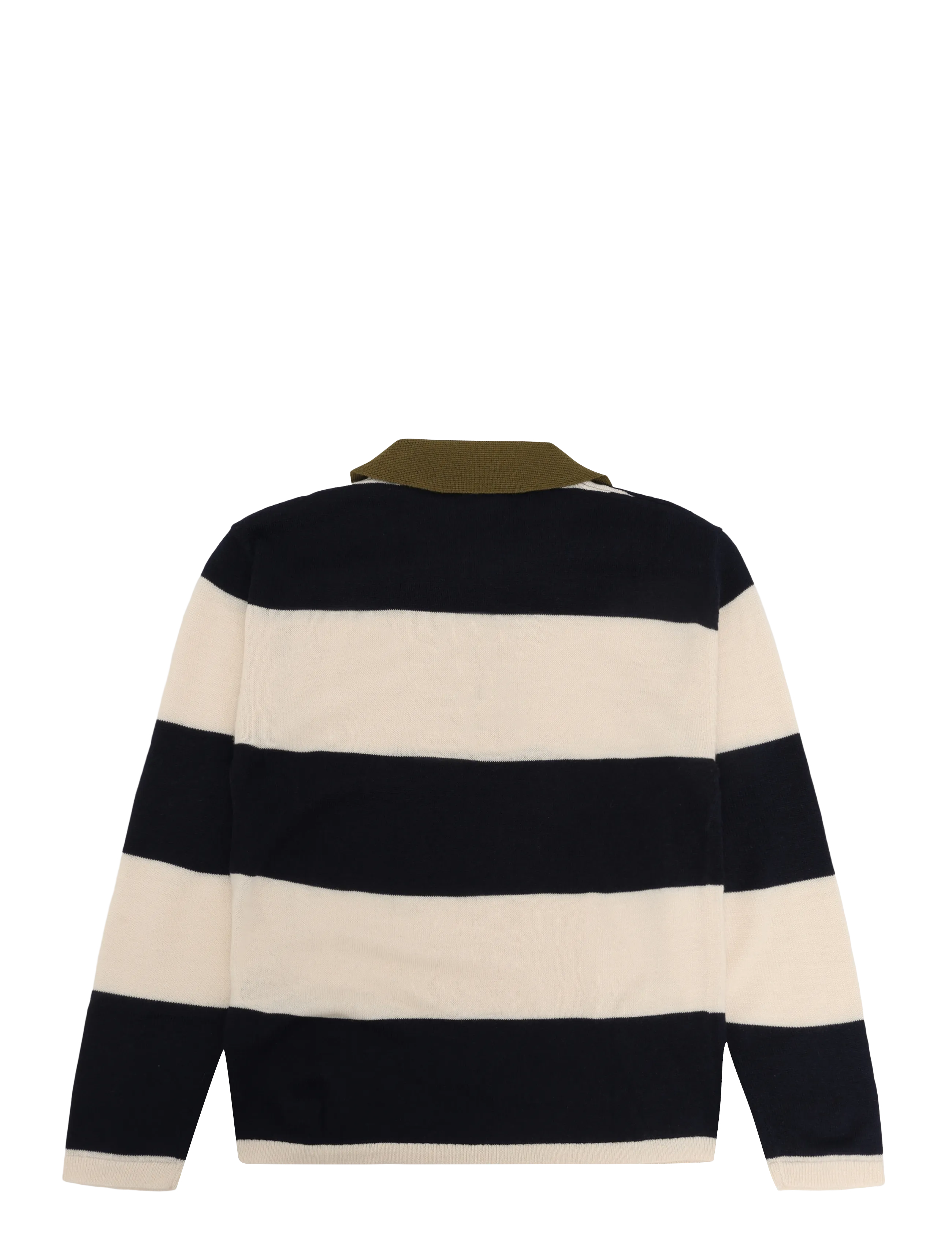 FUB - Striped Polo - långärmade pikéer - ecru/dark navy - 1