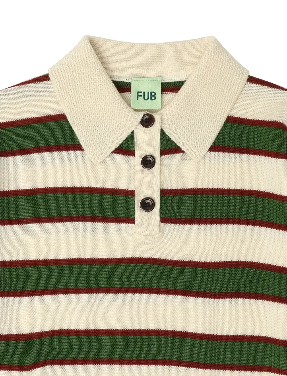 FUB - Striped Polo - langärmelig poloshirt - ecru - 2