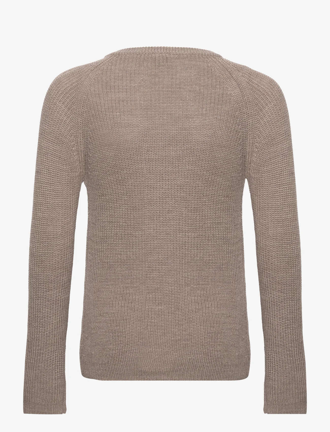 FUB - Rib Sweater - neulepuserot - beige melange - 1