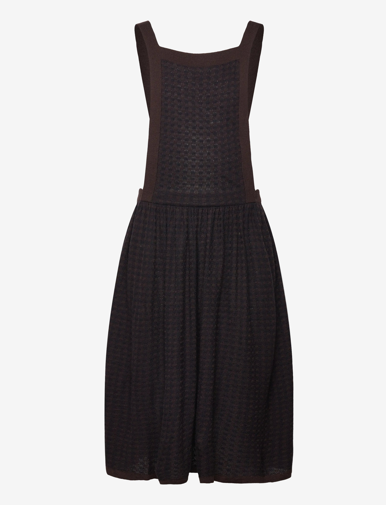 FUB - Checked Spencer - Ärmlösa vardagsklänningar - mocca/dark navy - 0