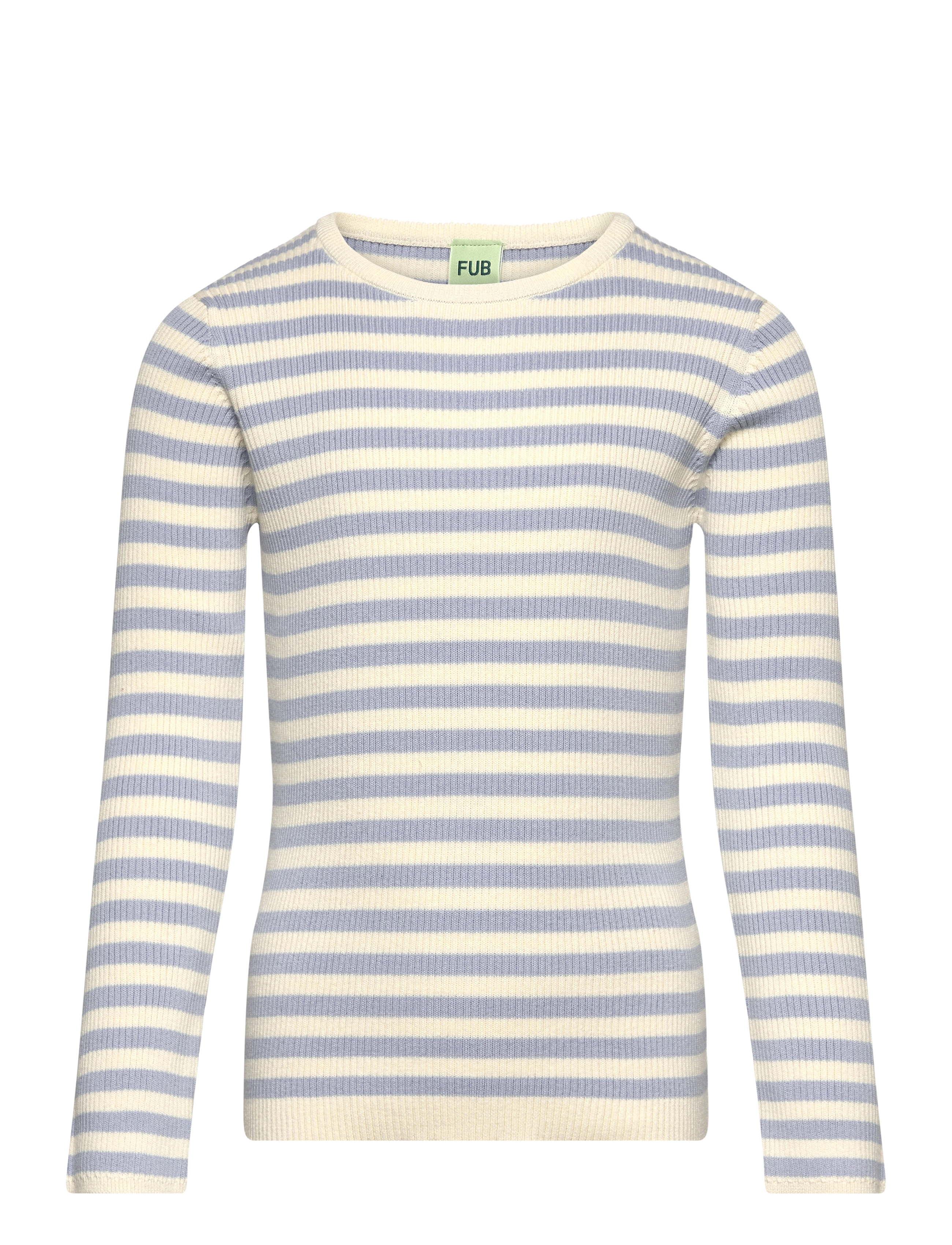 Striped Rib Blouse - ECRU/CLOUD