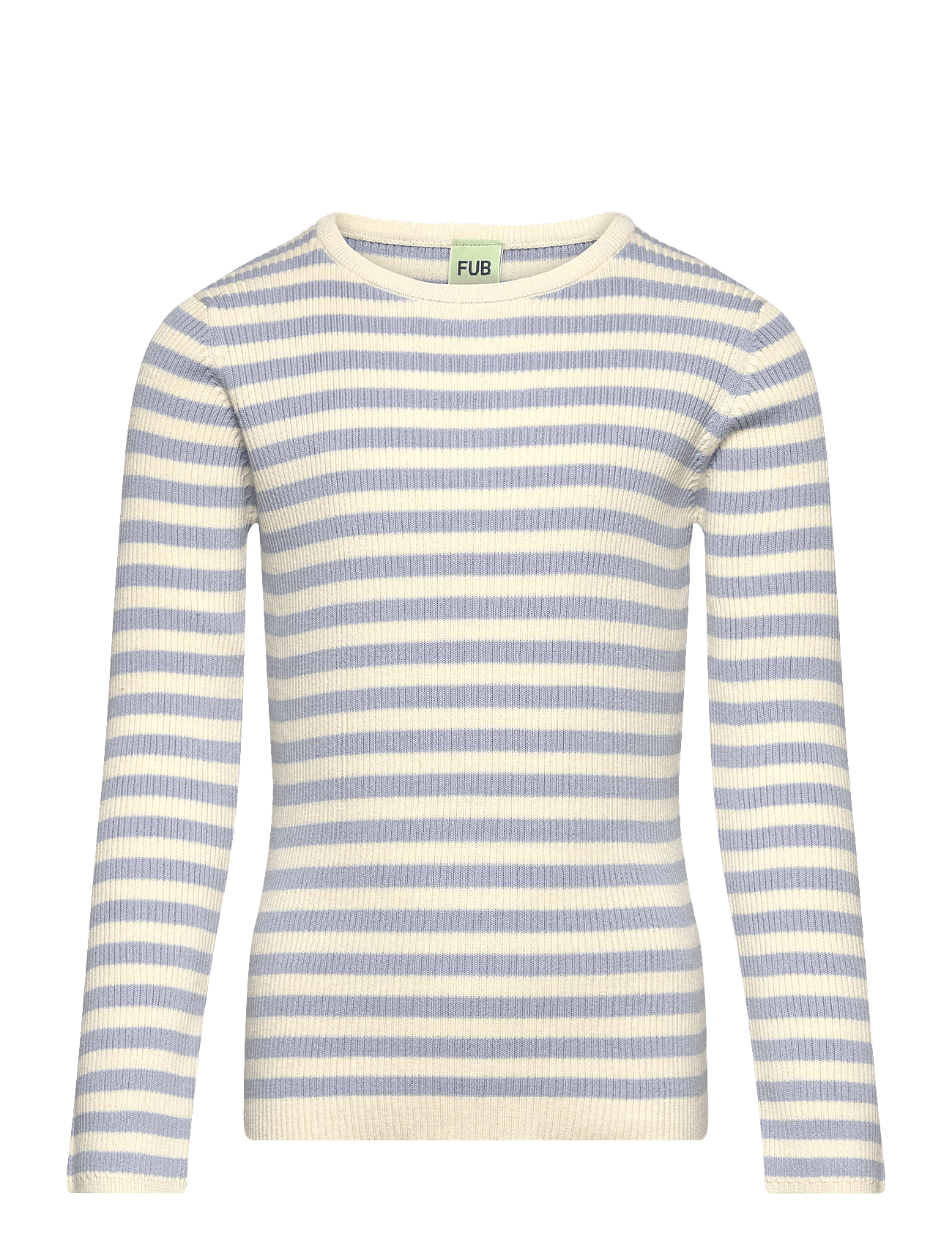 Striped Rib Blouse - ECRU/CLOUD