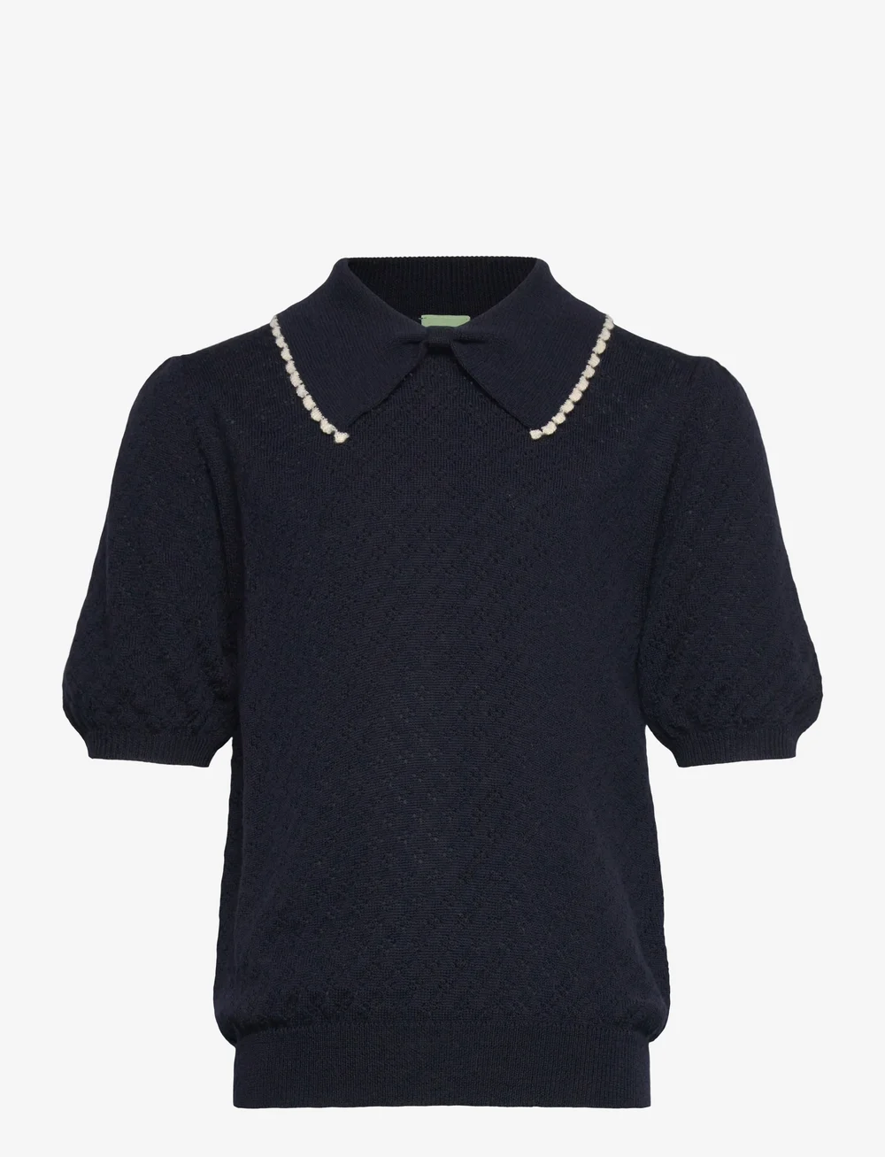 FUB - Pointelle Polo - kortärmade pikéer - dark navy - 0