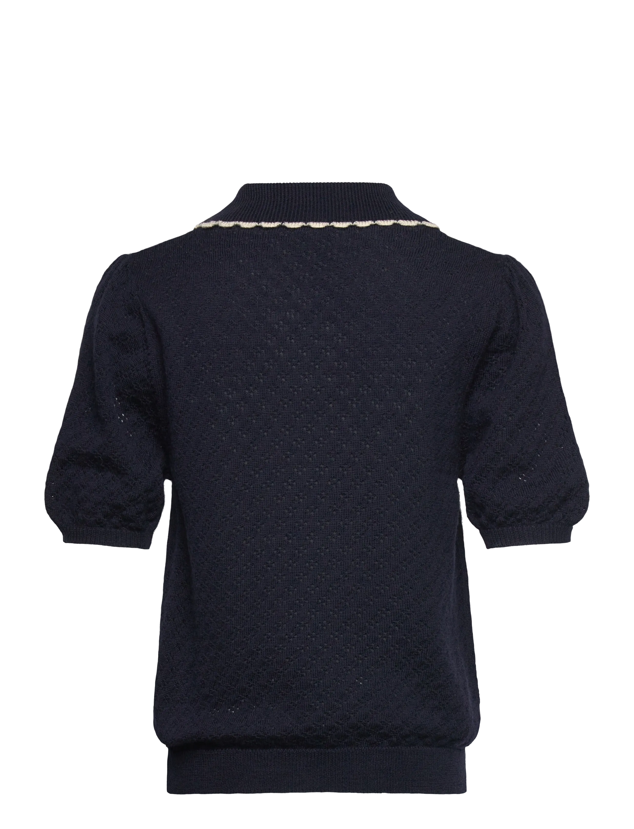 FUB - Pointelle Polo - lühikeste varrukatega polod - dark navy - 1