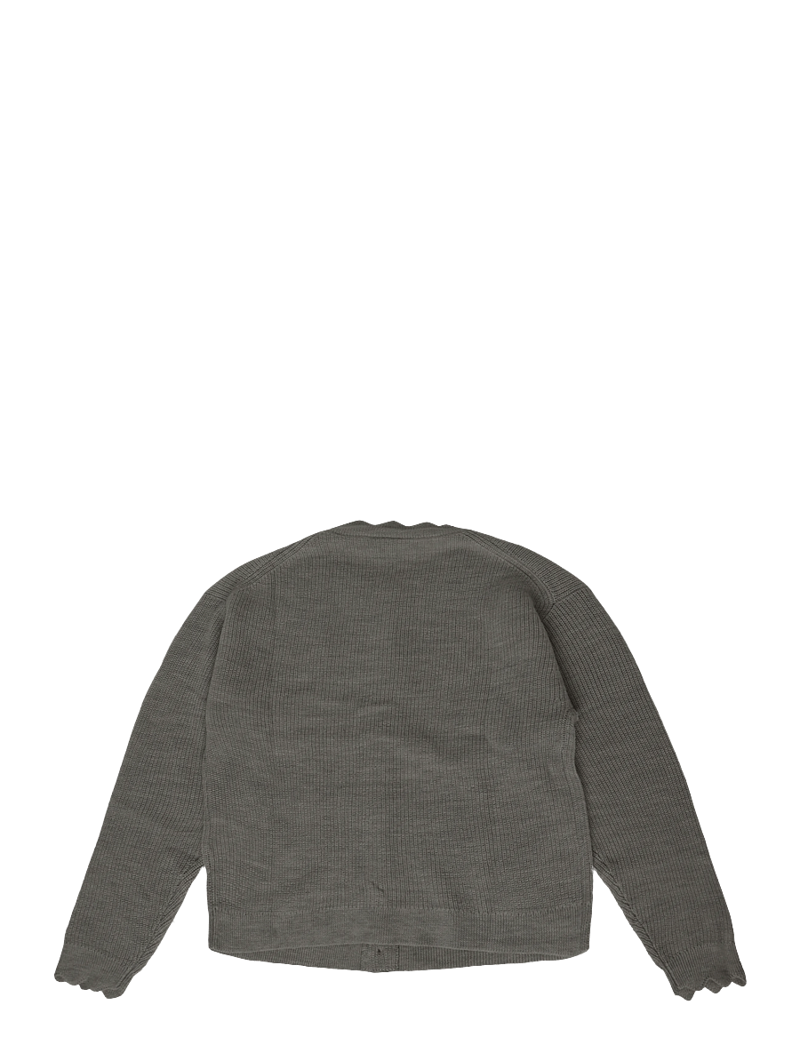 FUB - Rib Cardigan - kardigani - light grey melange - 1