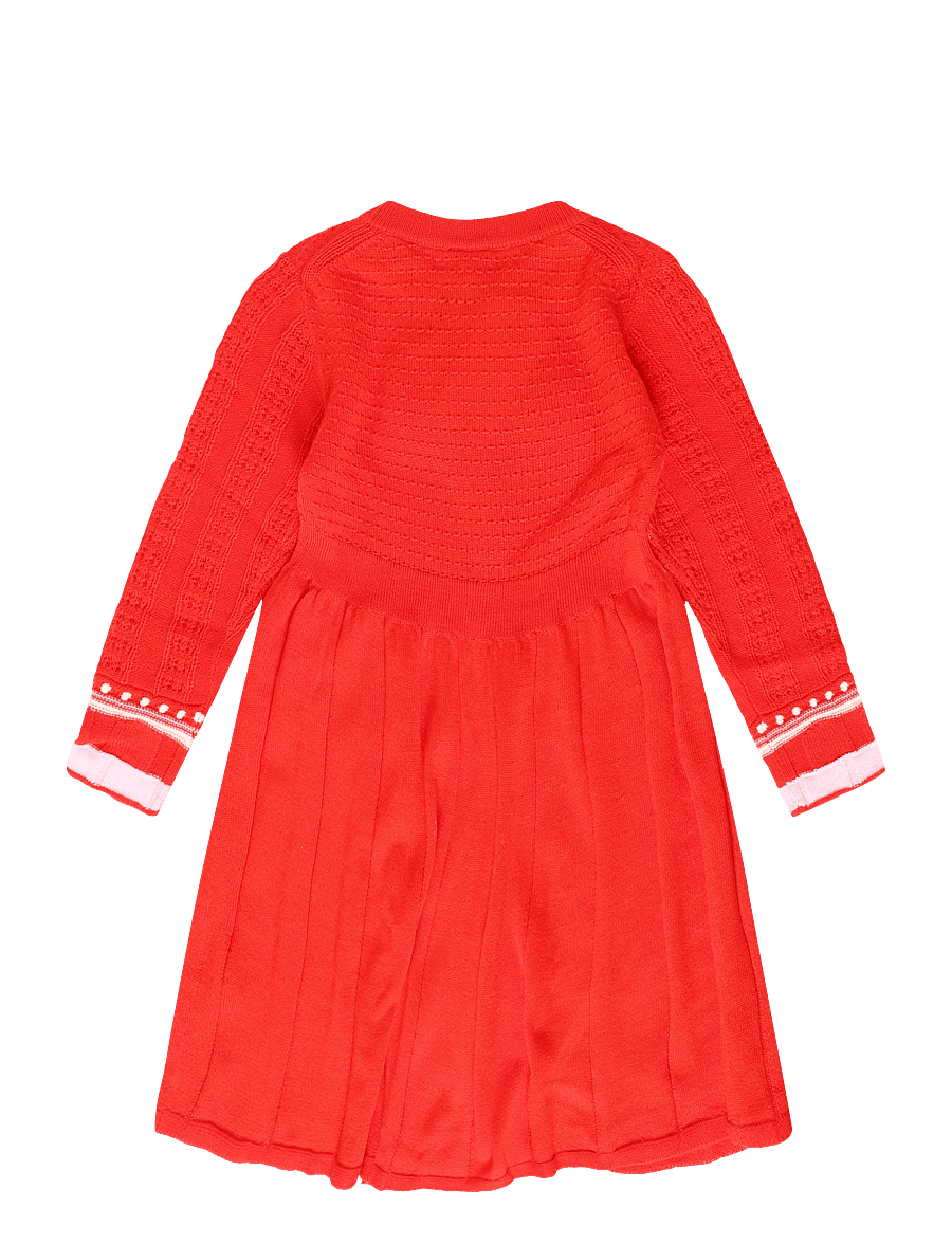 FUB - Bow Dress - langærmede hverdagskjoler - classic red - 1