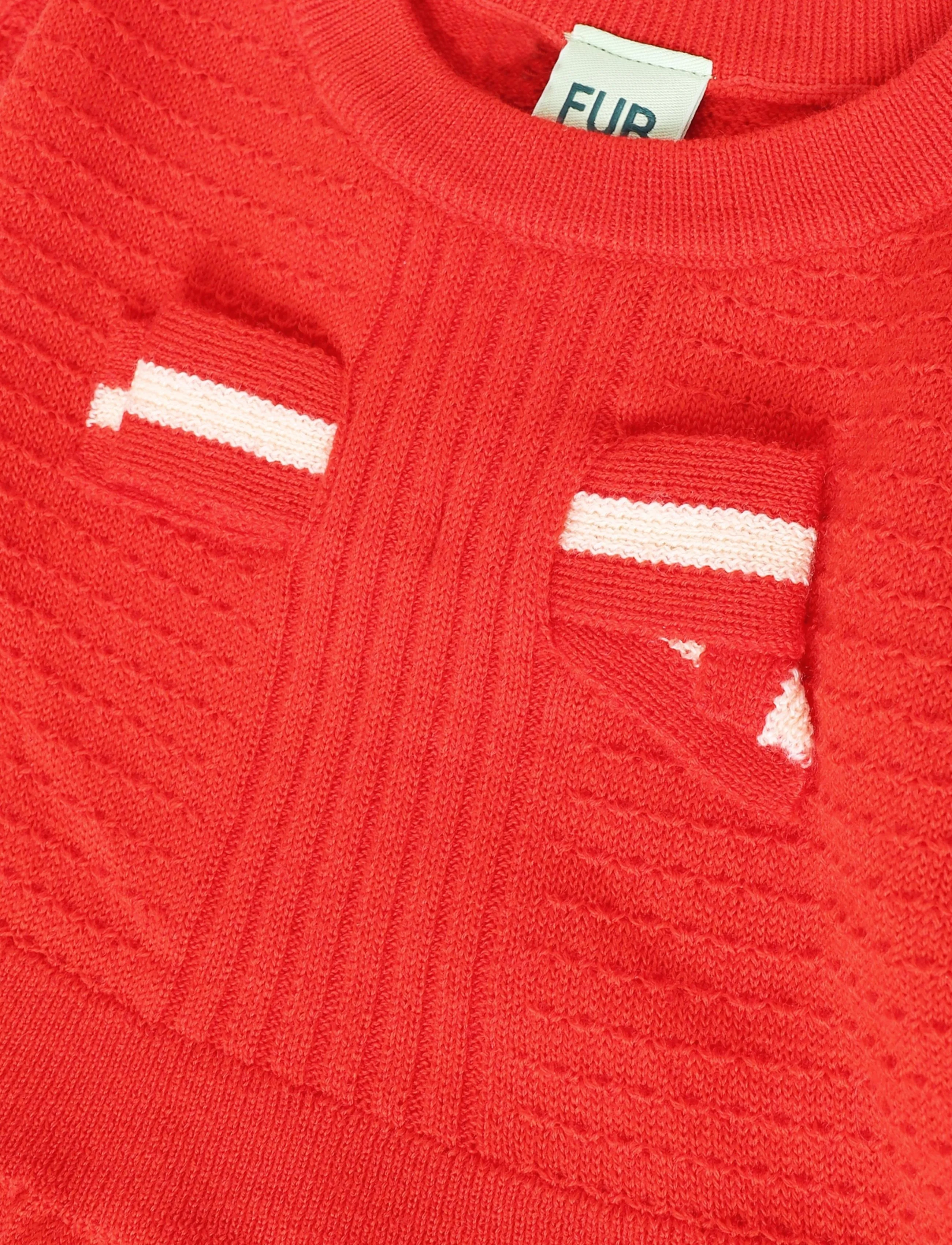 FUB - Bow Dress - langærmede hverdagskjoler - classic red - 2