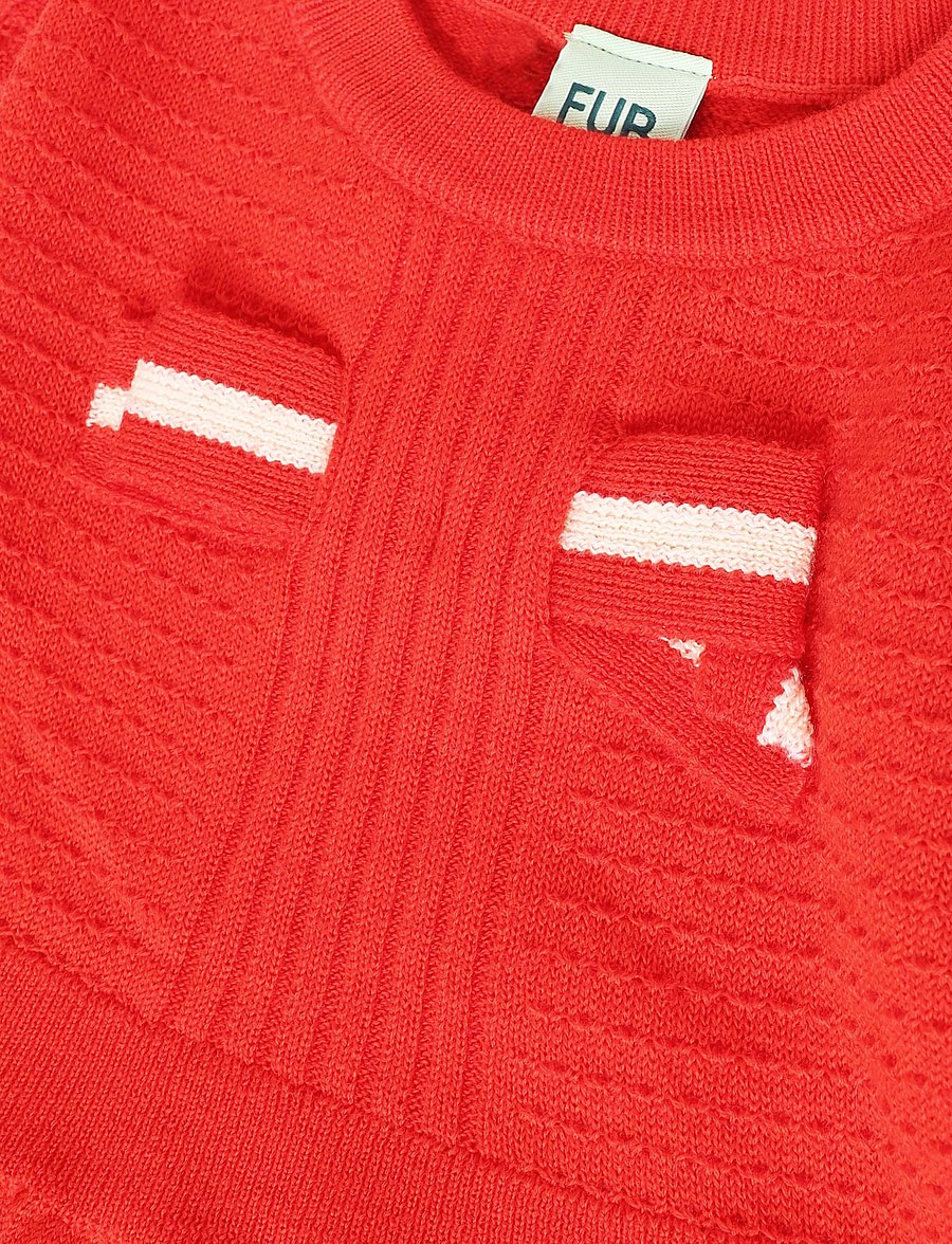 FUB - Bow Dress - langærmede hverdagskjoler - classic red - 2