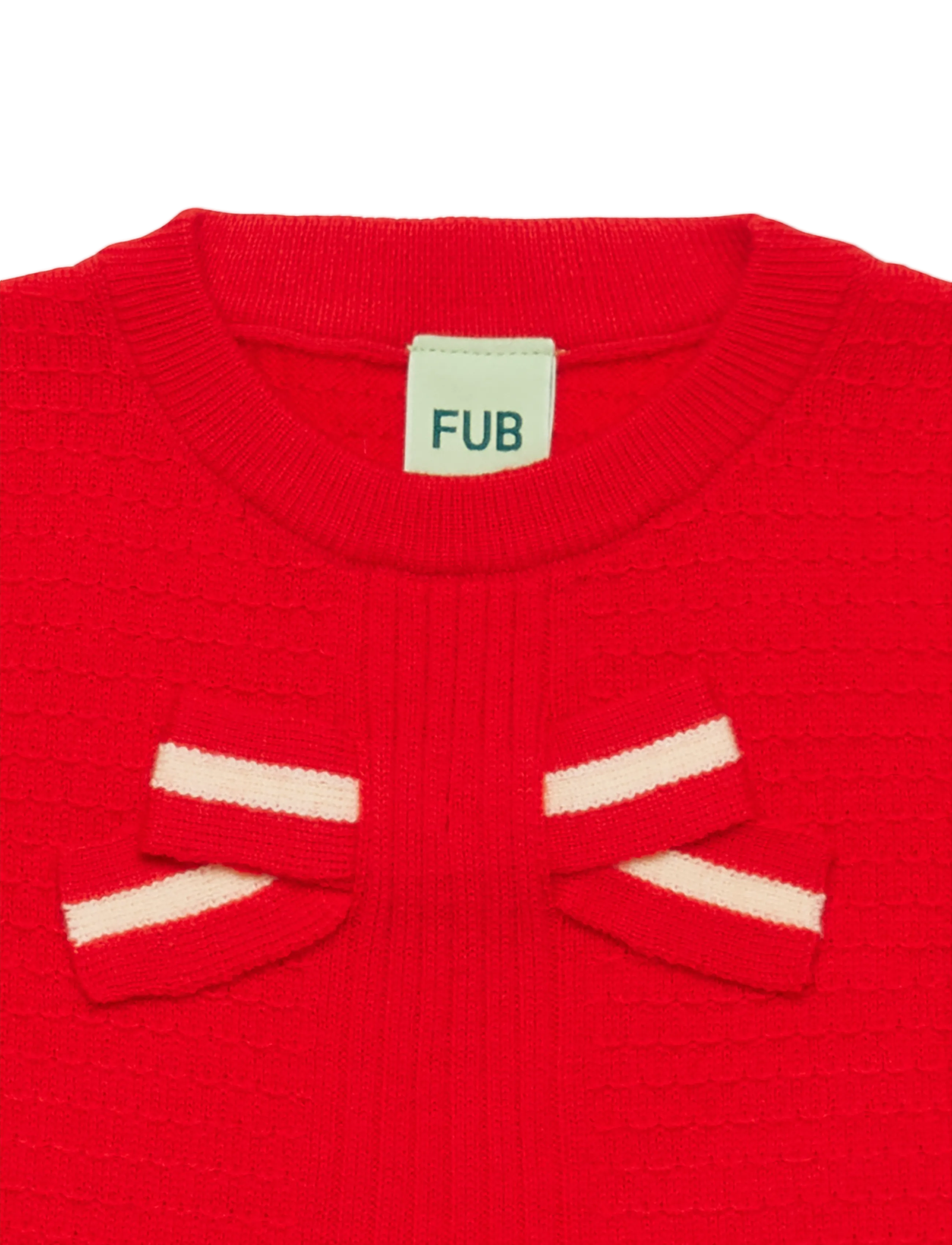 FUB - Bow Dress - langærmede hverdagskjoler - classic red - 1