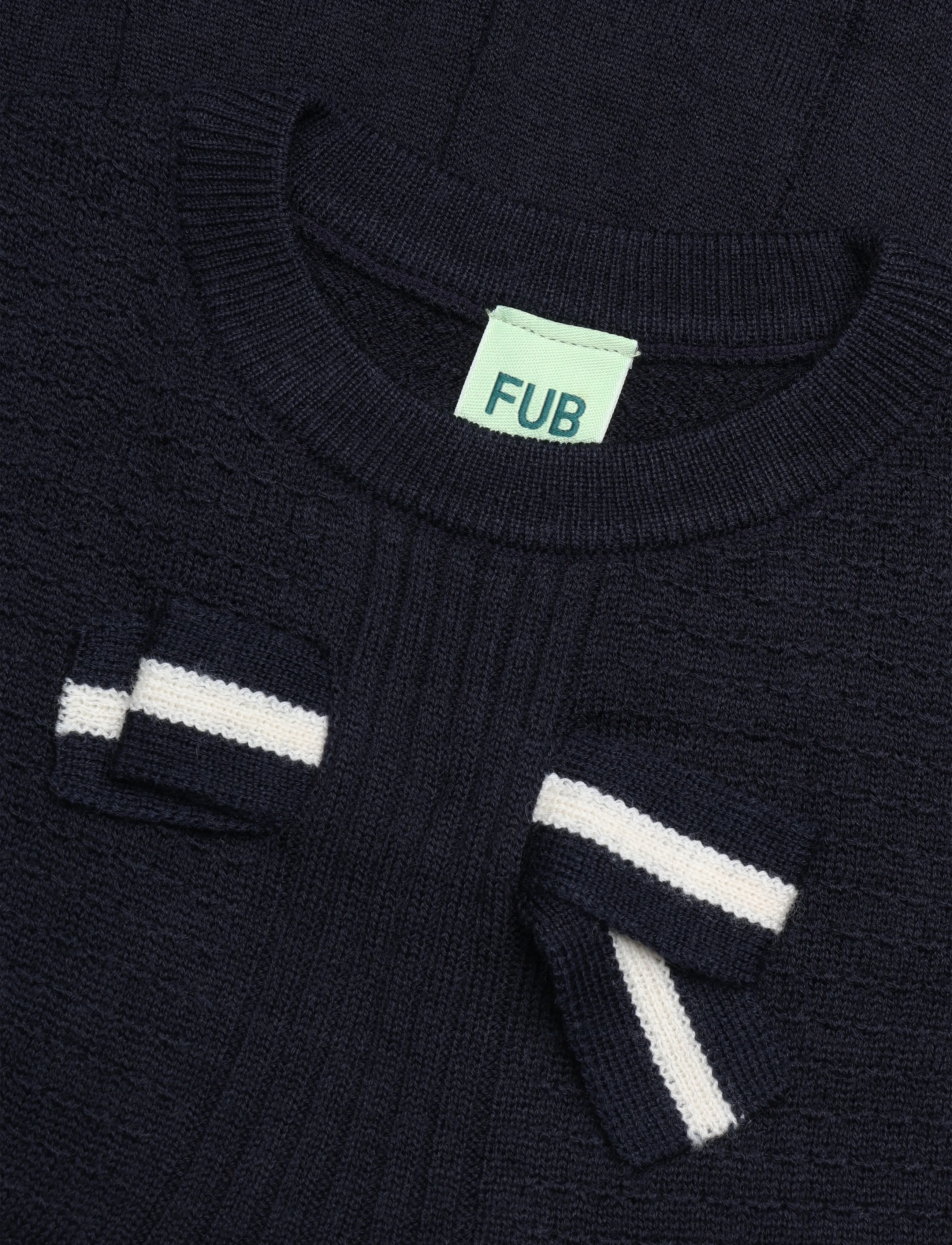 FUB - Bow Dress - sukienki codzienne z długim rękawem - dark navy - 2
