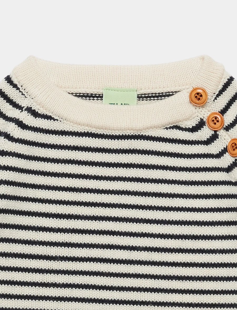 FUB - Sweater - pullover - ecru/dark navy - 1
