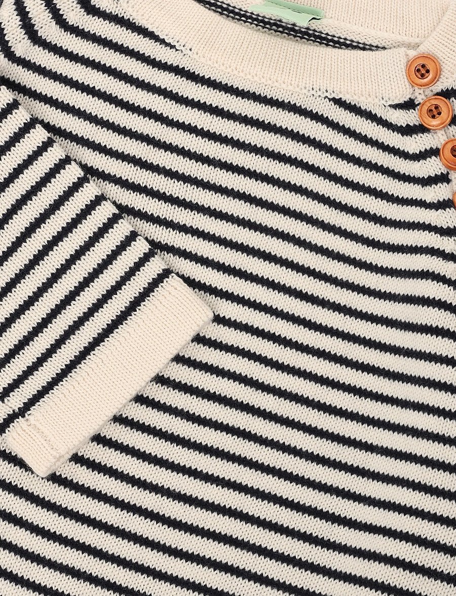 FUB - Sweater - trøjer - ecru/dark navy - 2