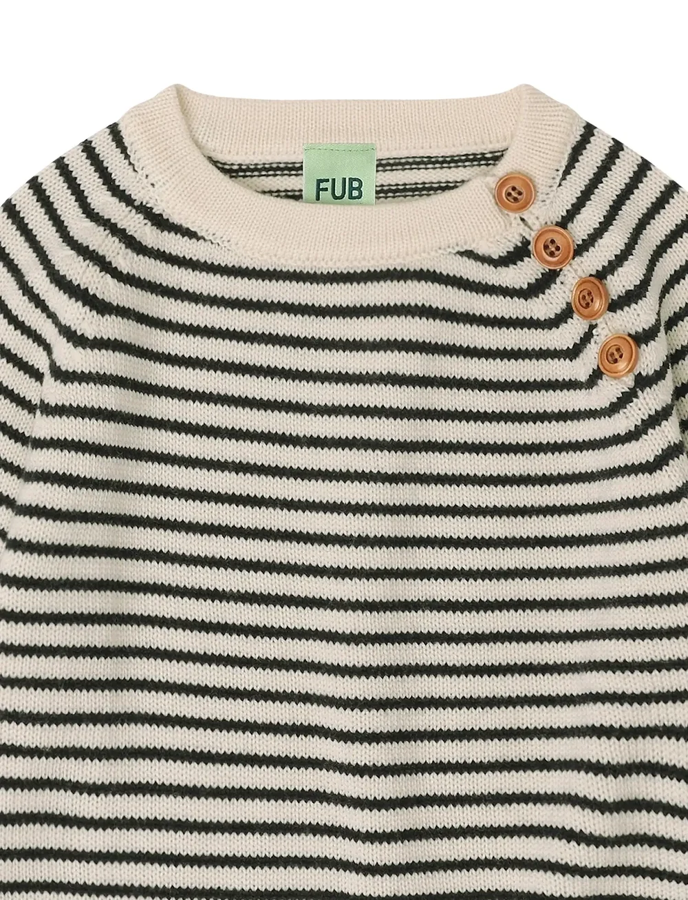 FUB - Sweater - stickade tröjor - ecru/dark navy - 2