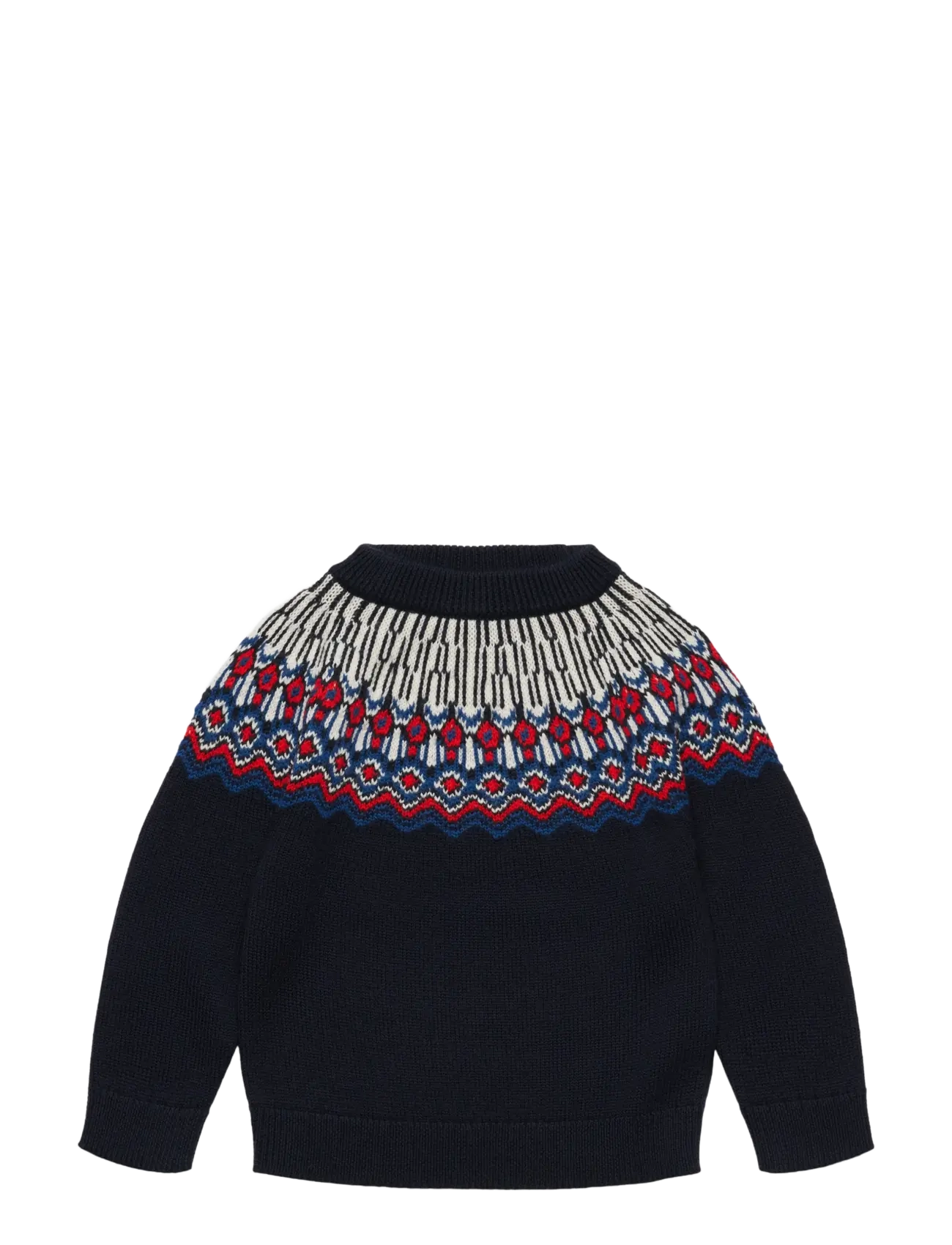 FUB Fair Isle Sweater - Kleidung - DARK NAVY / navy
