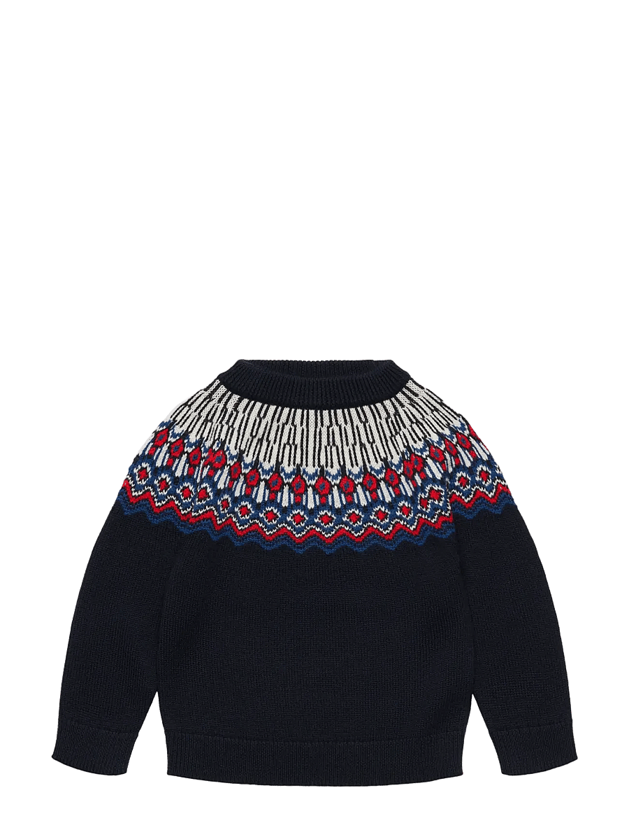 FUB - Fair Isle Sweater - dark navy - 0