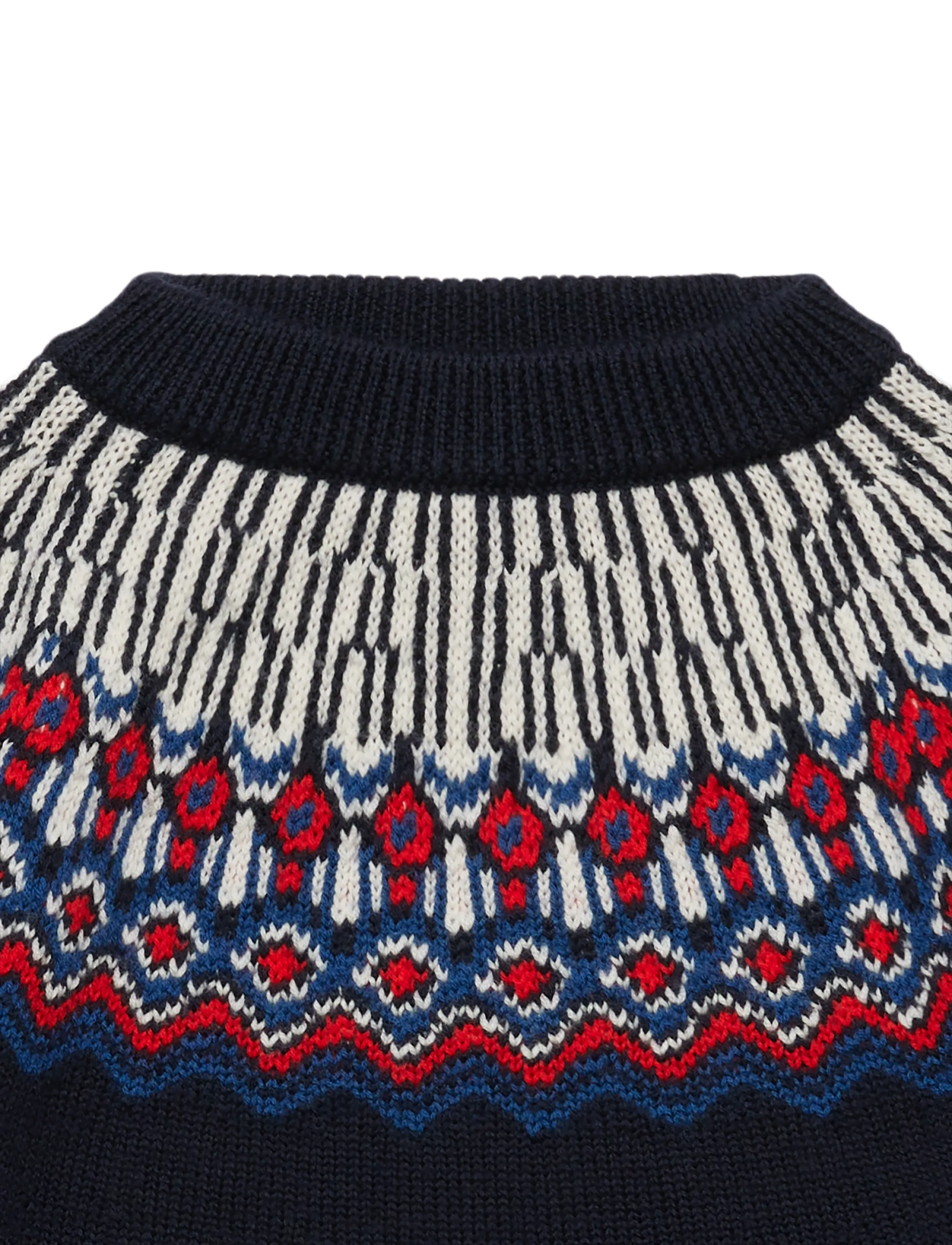 FUB - Fair Isle Sweater - dark navy - 1