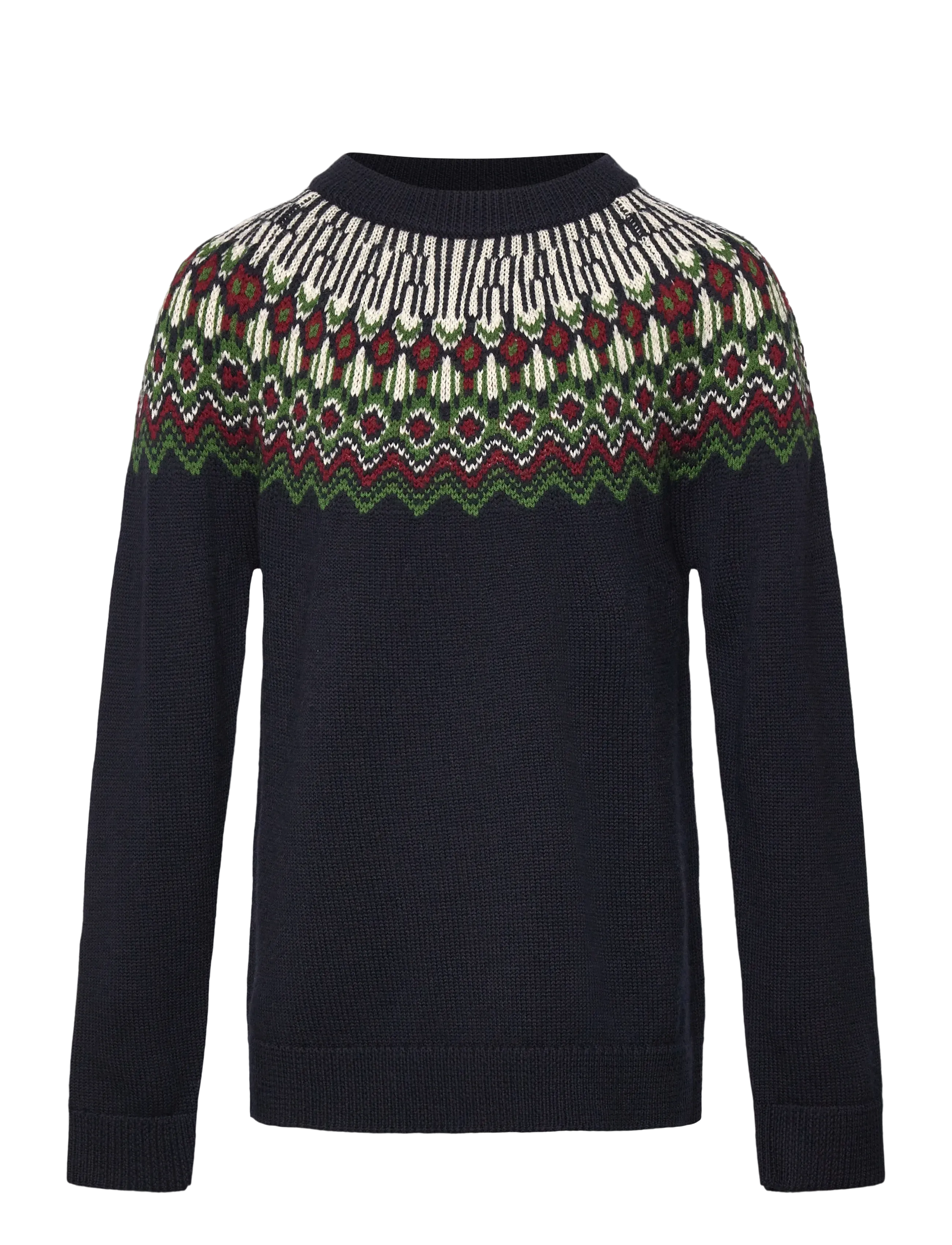 FUB Fair Isle Sweater - Strik - DARK NAVY / navy