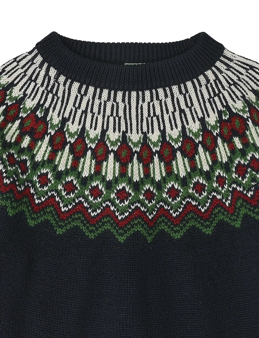 FUB - Fair Isle Sweater - pullover - dark navy - 2